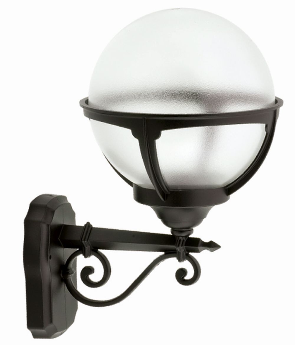 Lampe d'extérieur stylée RAGNELL Noir Abat-jour sphérique IP44
