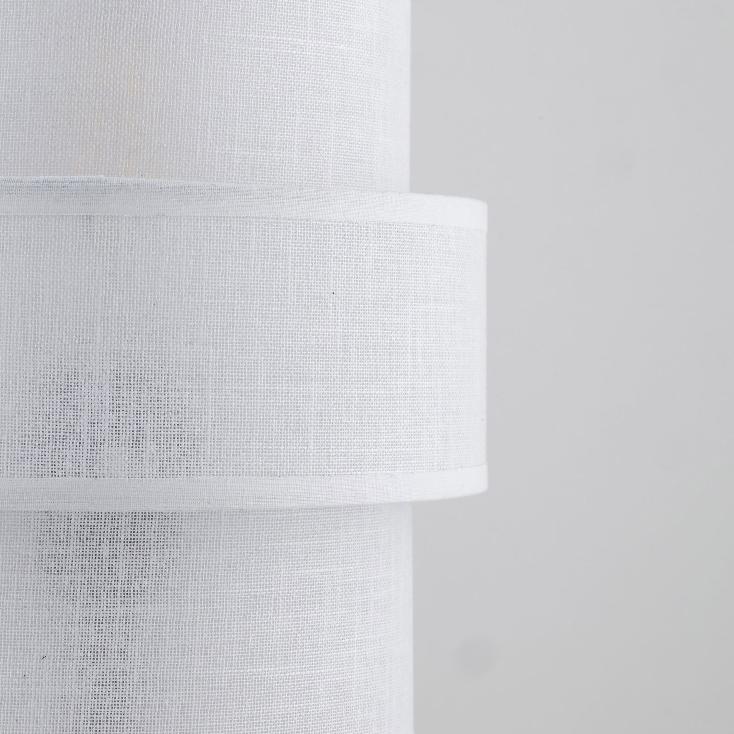 Lampe de table tissu métal 38 cm de haut noir blanc E27 Dekoration für Zuhause, Leinen, Lampe