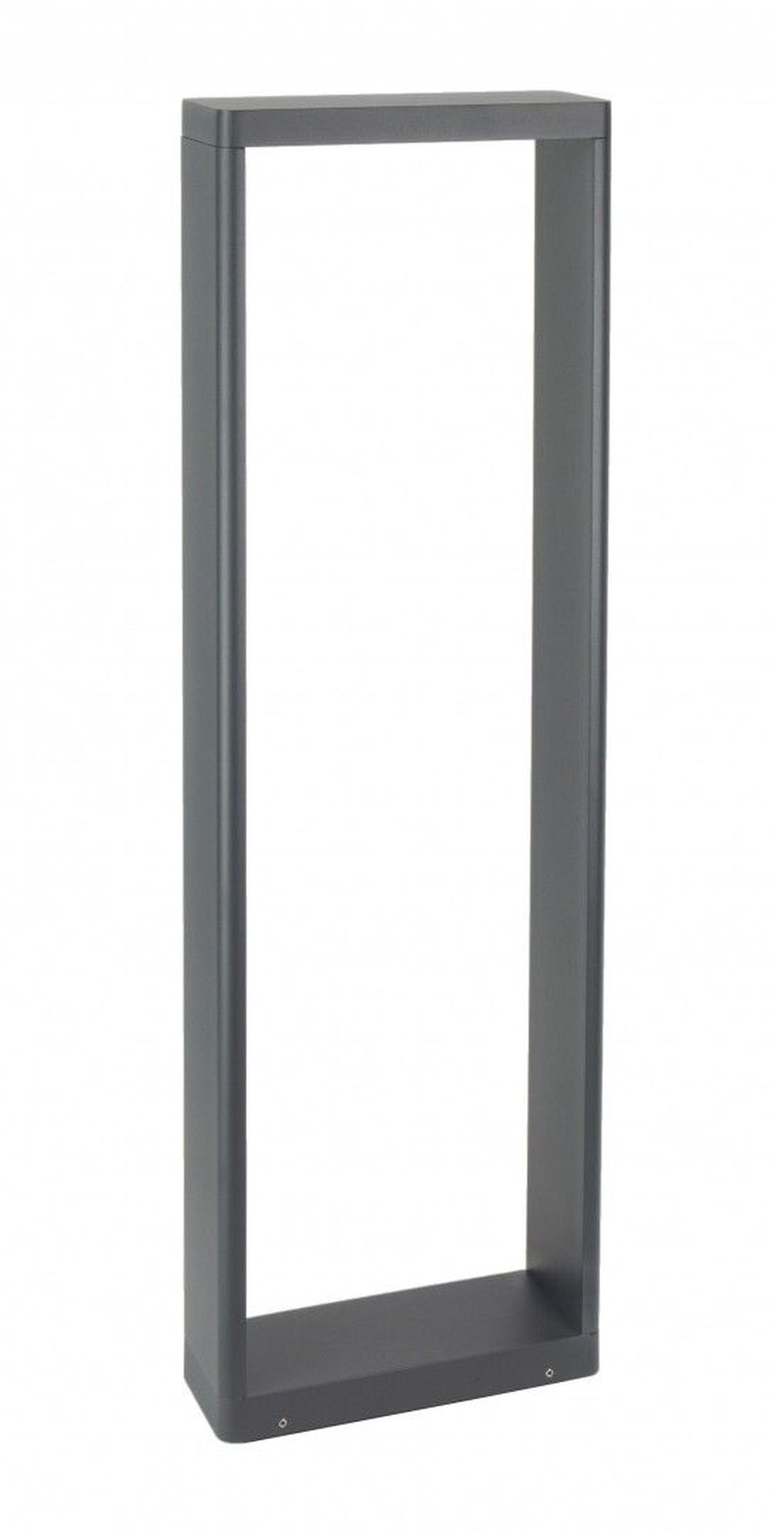 LED Stehlampe außen Aluminium Glas IP65 9 W 75 cm hoch Spiegel