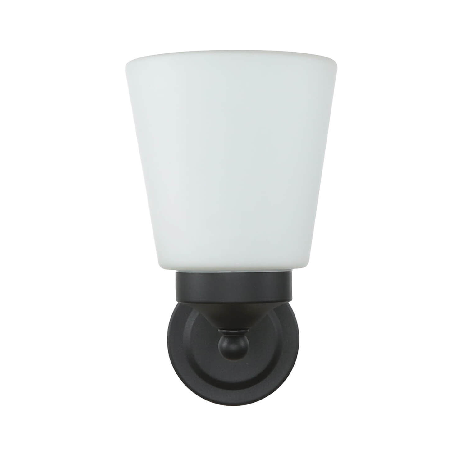 Wandleuchte Badezimmer Weiß Schwarz Metall IP44 Lampe