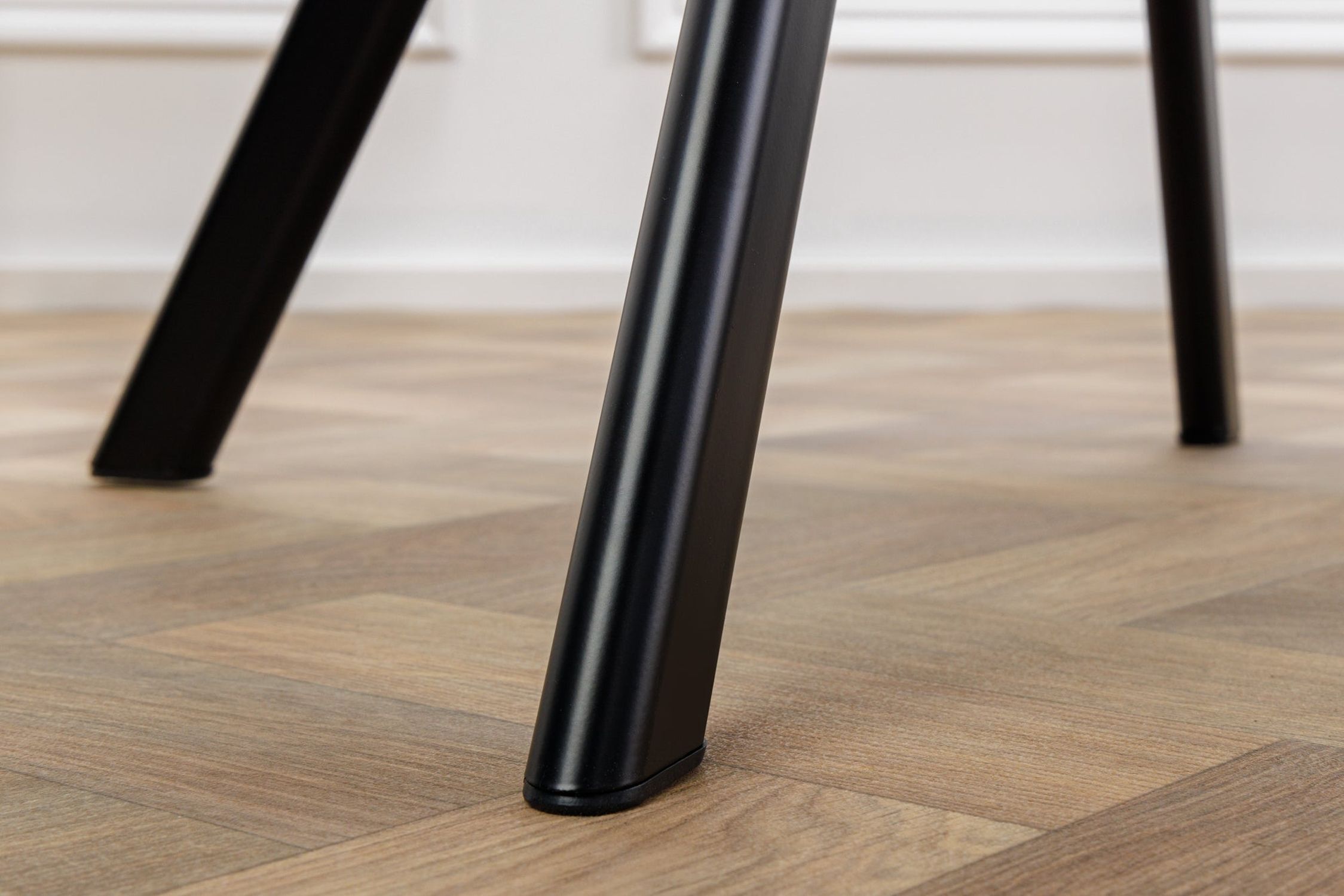 Chaise de salle à manger velours métal rose noir avec accoudoirs Fußboden, Bodenbeläge, Holz, Hartholz, Innenarchitektur