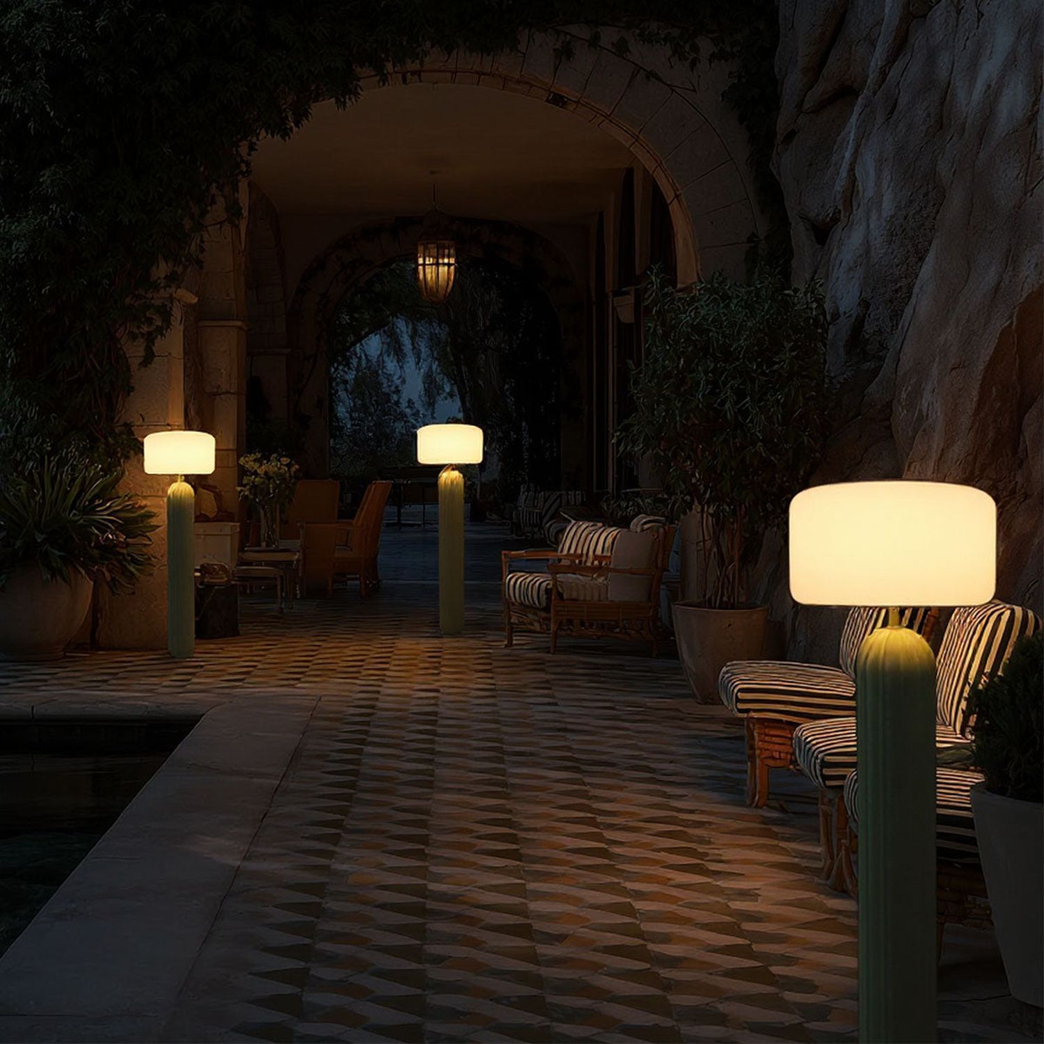 Lounge, Lamps, Außenbeleuchtung, Terrasse, Ambiente