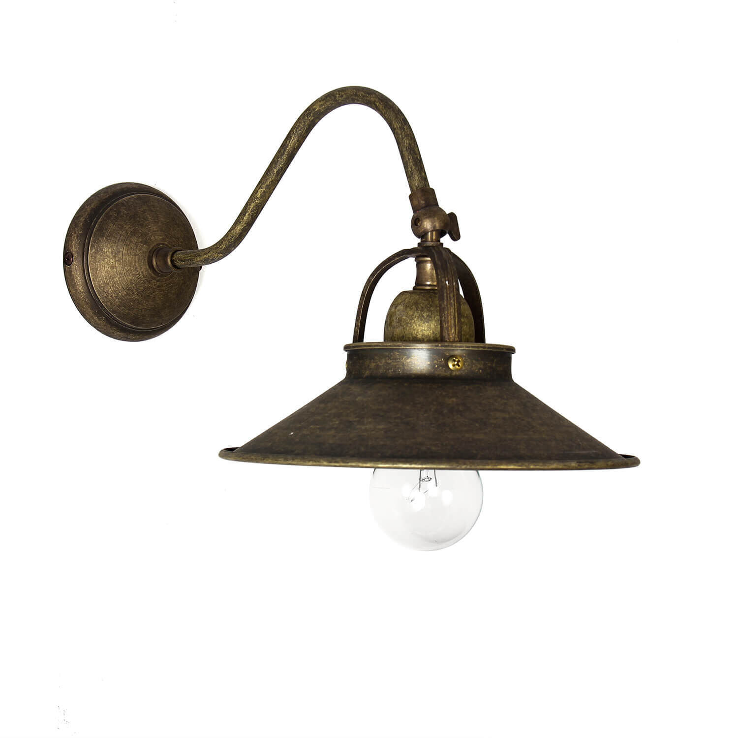 Premium Wandleuchte Country Messing in Bronze Antik Bronze, Leuchte, Zimmer, Duscharmatur, Lampe
