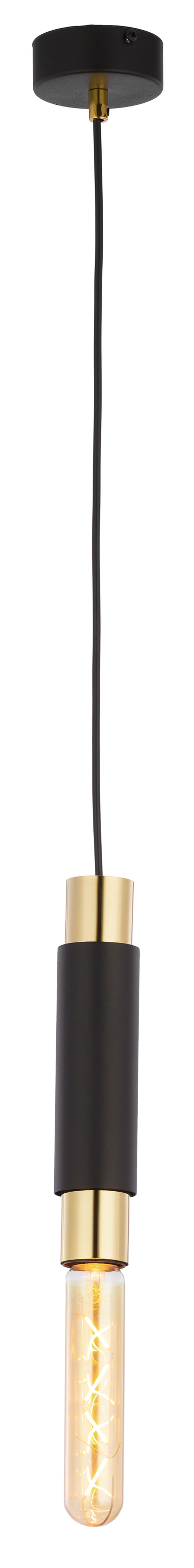 Suspension noire métal E27 Design moderne