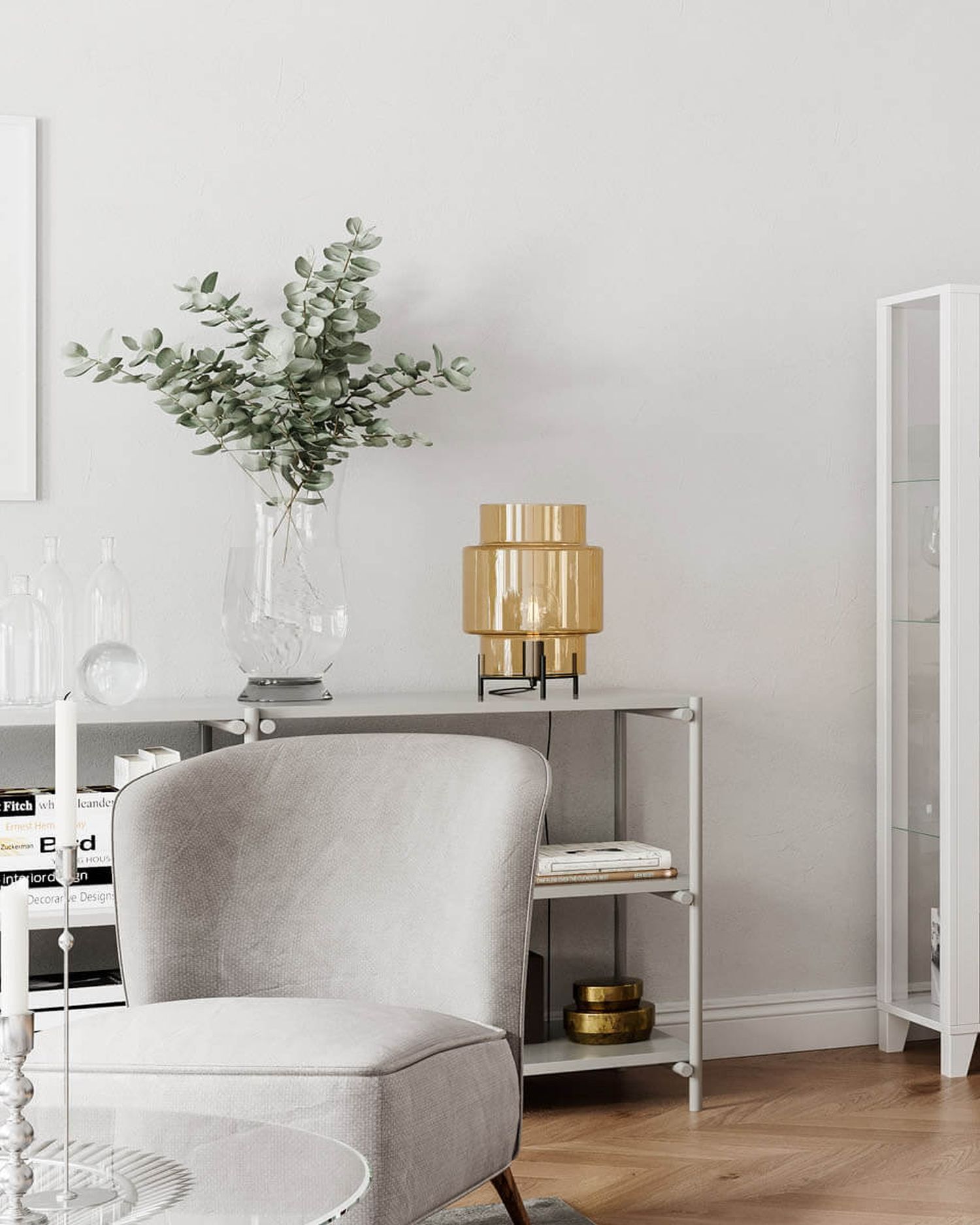 wohnzimmer, deko, vase, lampe, stuhl?