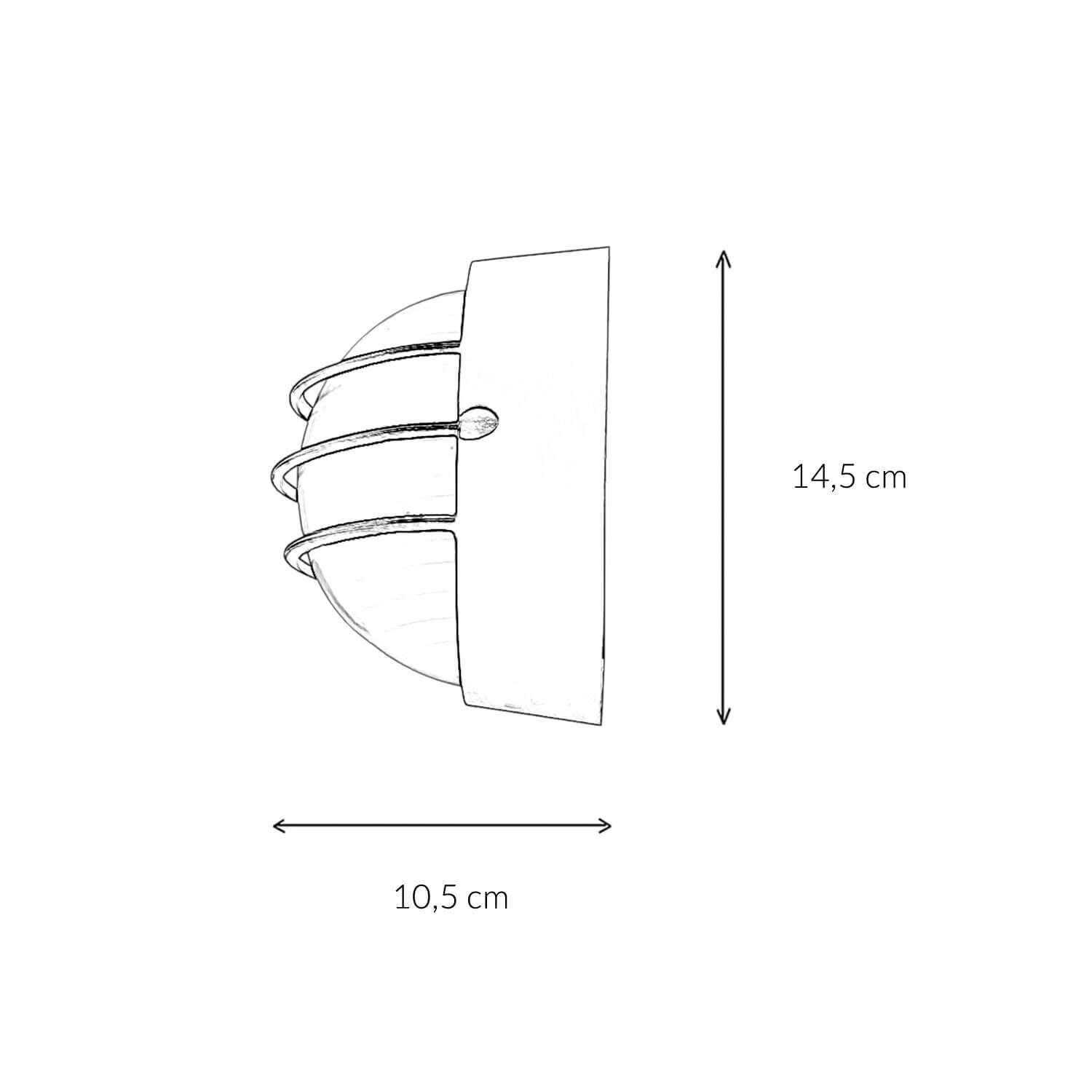 Wandleuchte für Außen Kupfer Antik AMSTERDAM B:22cm