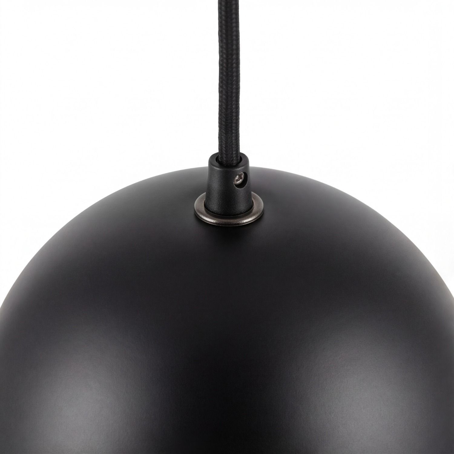 haengelampe-3-flammig-schwarz-gold-pendelleuchte-retro-esszimmer-le55336-9 pendant, hängende lampe, schwarze kuppe, kordel-pendelleuchte, metallbeschläge