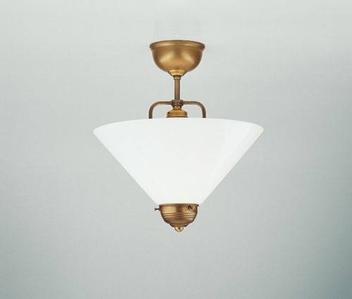 Lampe de plafonnier Berliner laiton verre E27 Ø30 cm élégant