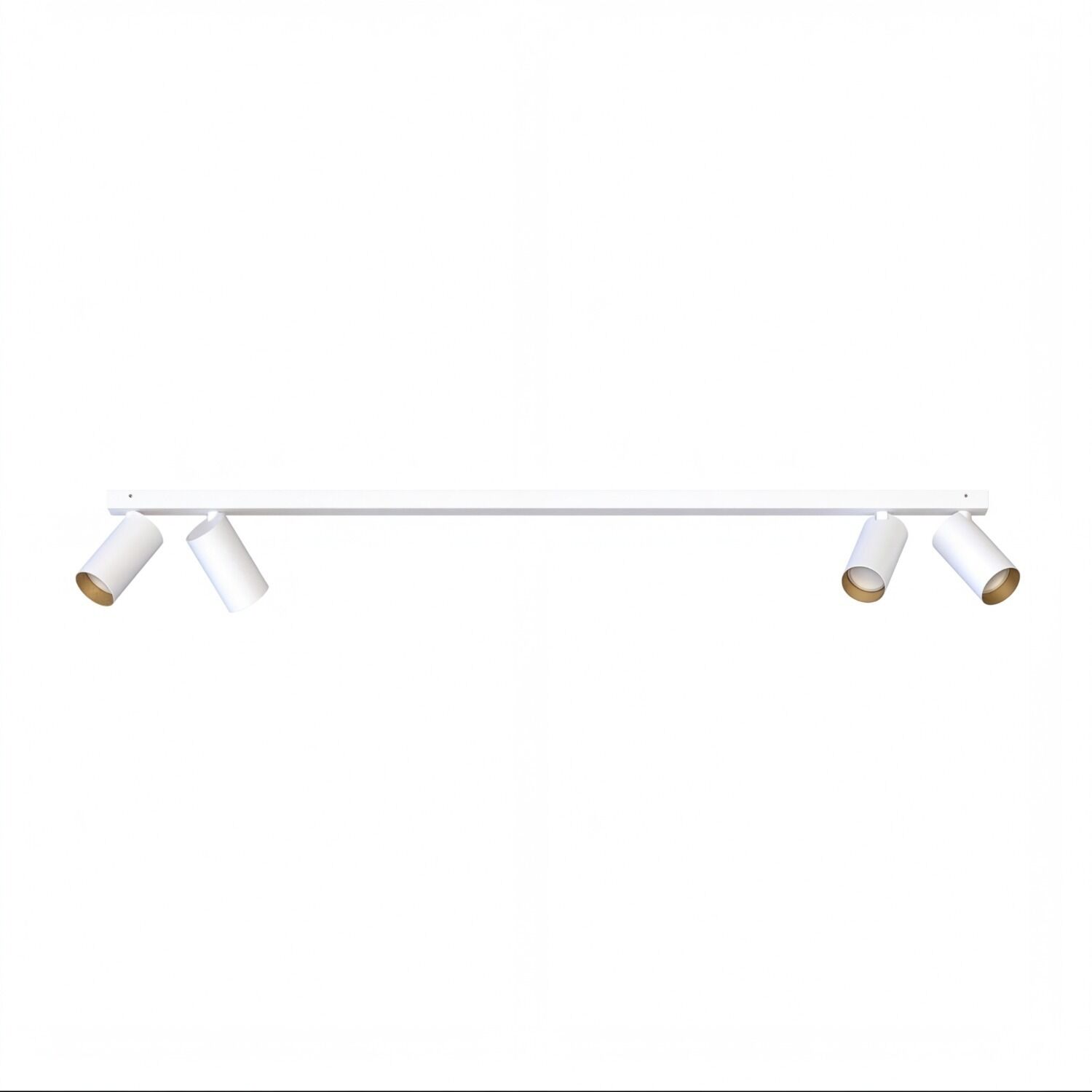 spots-deckenspots-wohnzimmer-goldene-wohnzimmerleuchte-colene-4x-gu10-bis-10-w-weiss-gold-modern-no7776-01 deckenleuchte, spotlight, drei flammig, metall, weiß