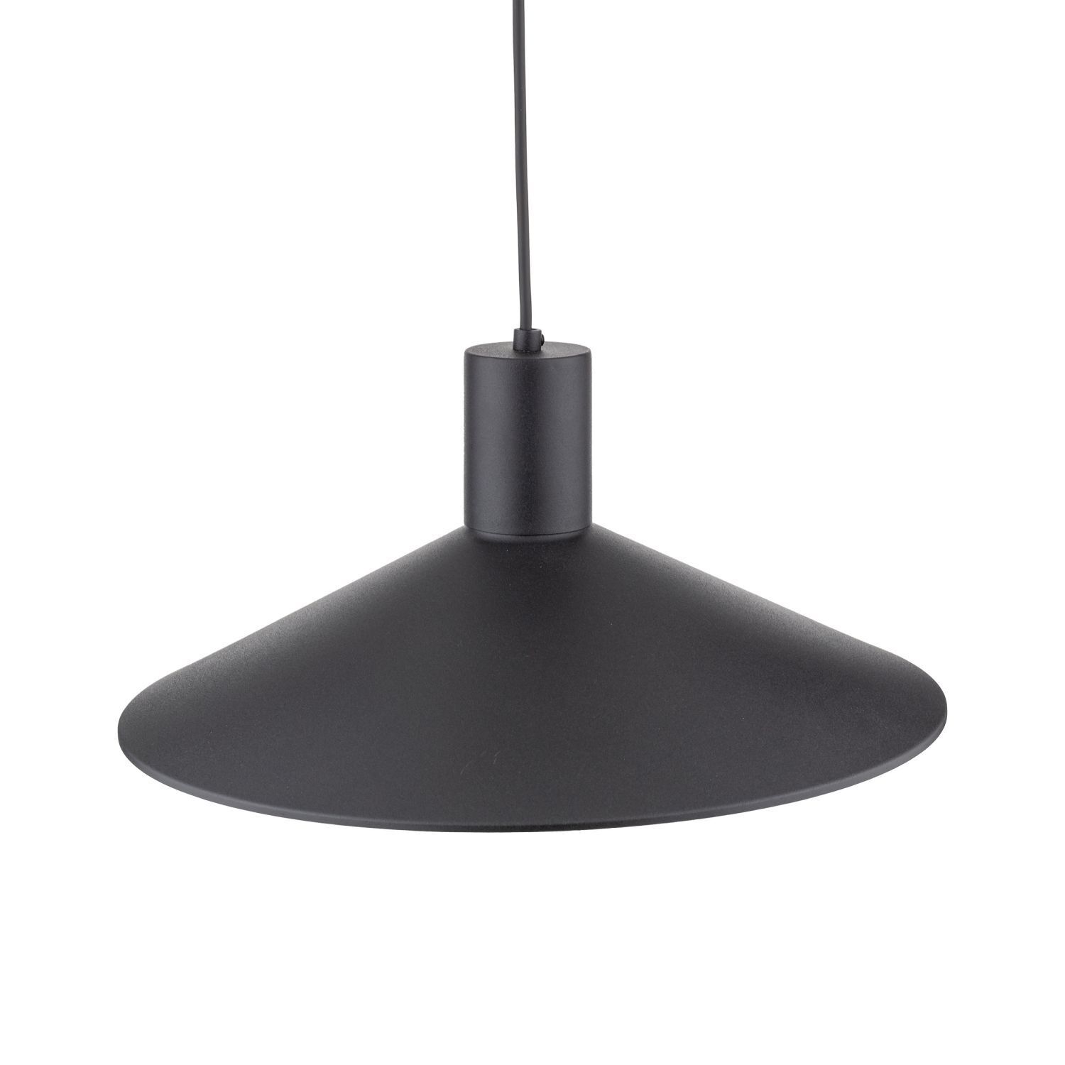 Hängelampe rund Ø 36 cm Schwarz Metall E27 Retro Design Lampe, Beleuchtung, Deckenventilator, Elektrisches Gerät, Lampenschirm