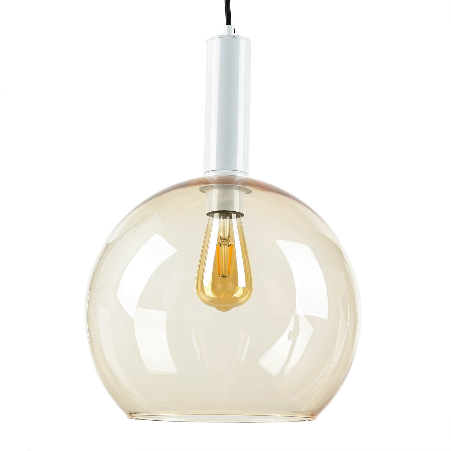 Retro Hängelampe in Bernstein LYSITOS Esstisch E27 Retro Hängelampe in Bernstein LYSITOS Esstisch E27