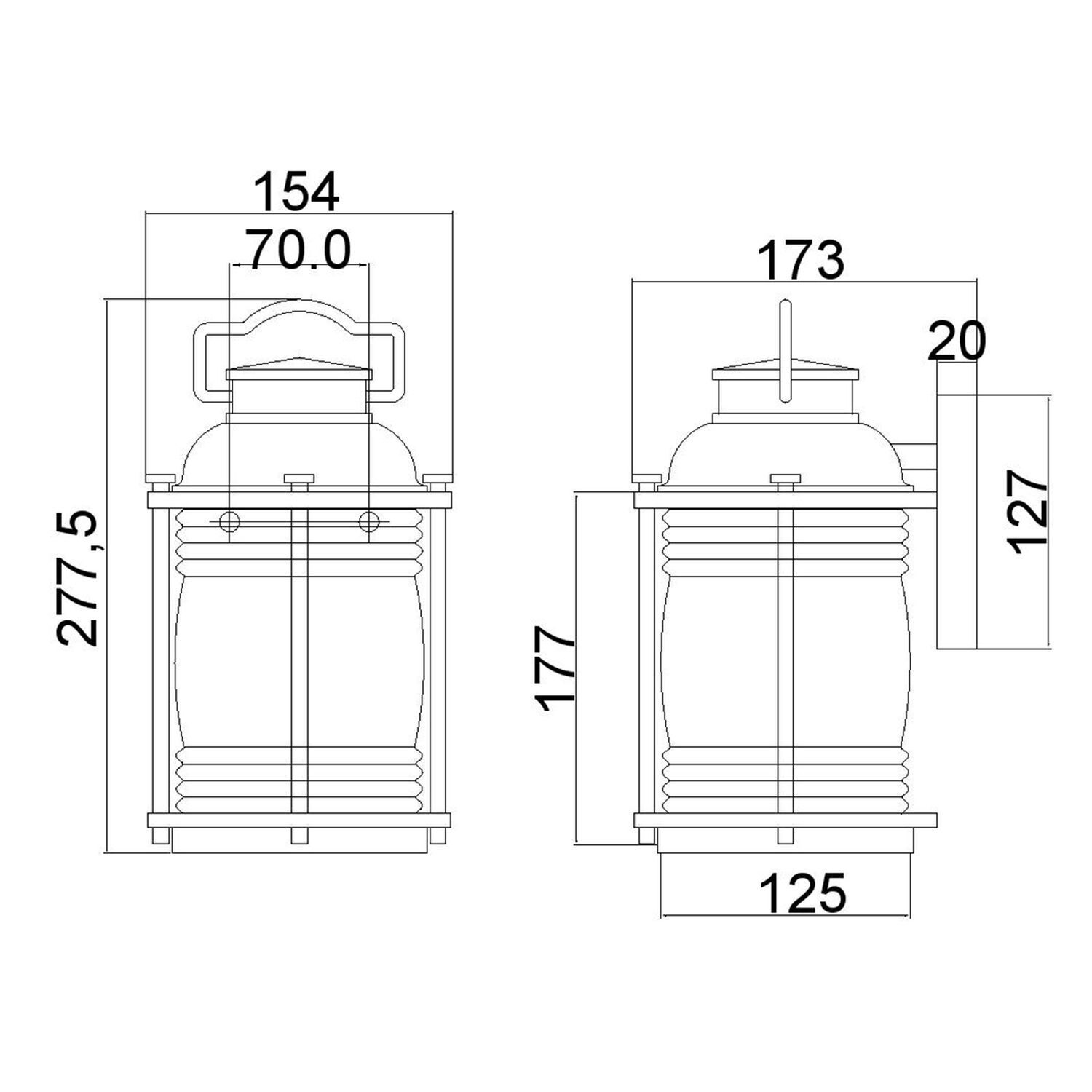 Pub-Label, technische Zeichnung, Bauteil, Zylinder, Abmessungen