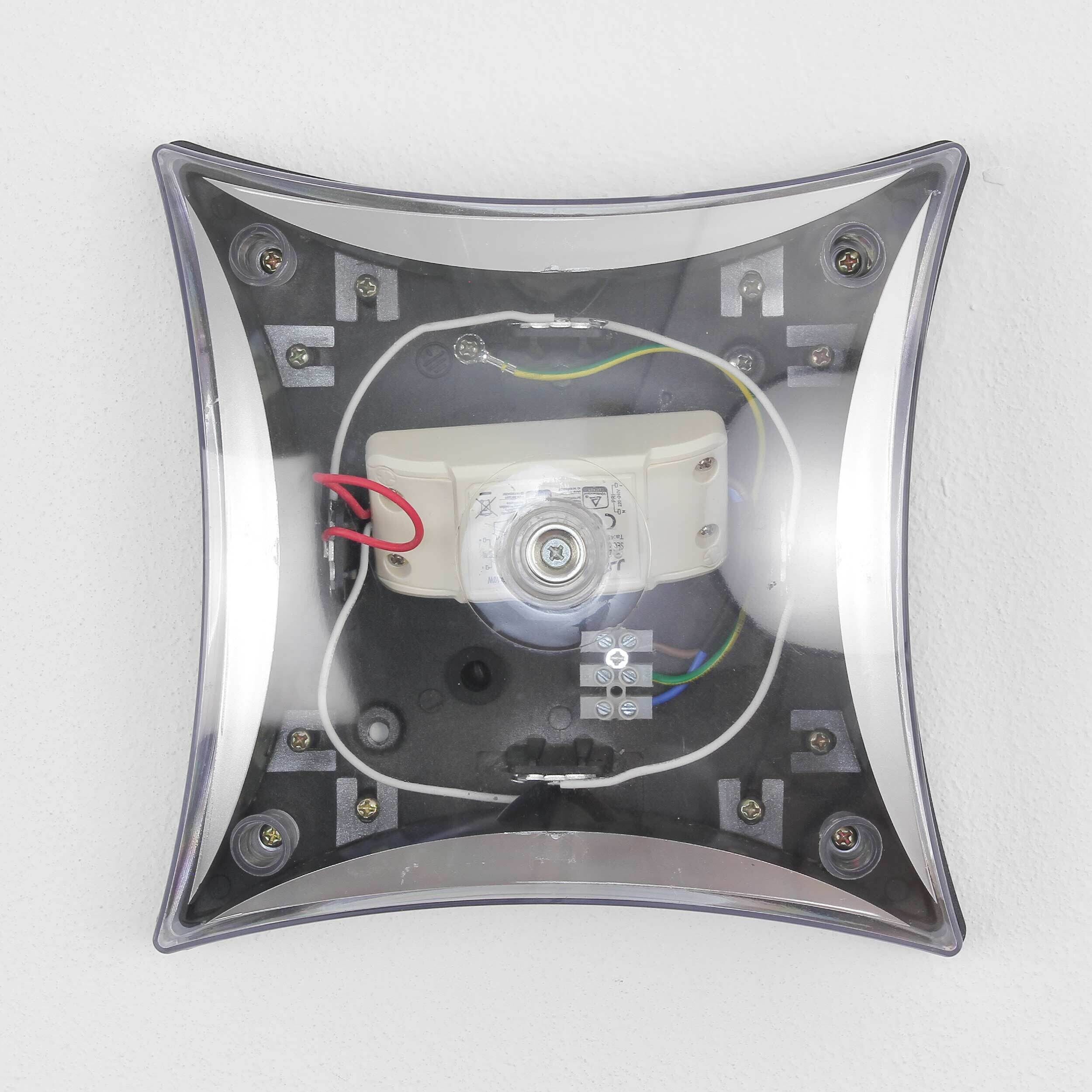 LED Wandlampe außen Schwarz Modern B: 20 cm LED Wandlampe außen Schwarz Modern B: 20 cm