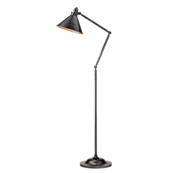 Stehlampen Büro Stehlampe, Schwarz, Metall, Filament, Verstellbar