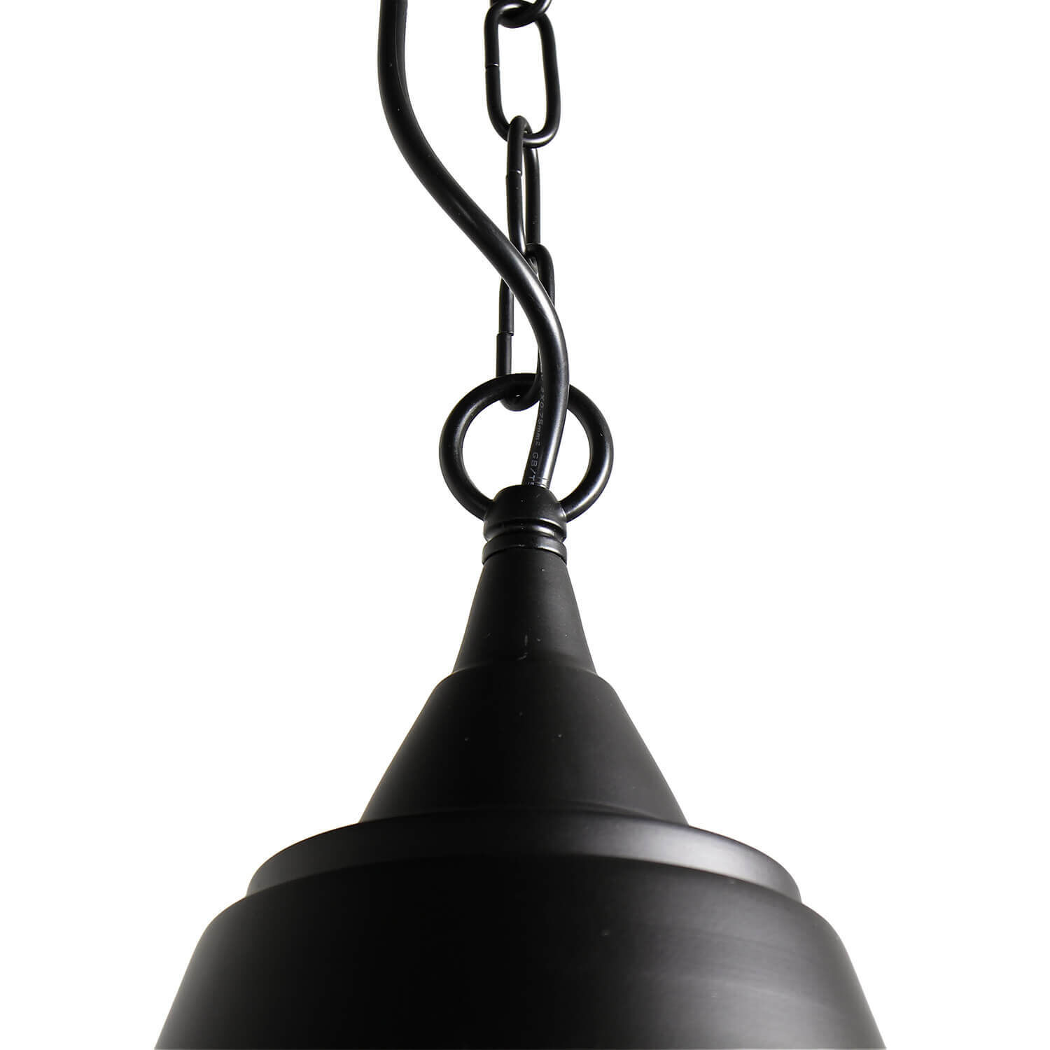 Hängelampe Schwarz Vintage Ø 30 cm Metall E27 Lampe, Kronleuchter