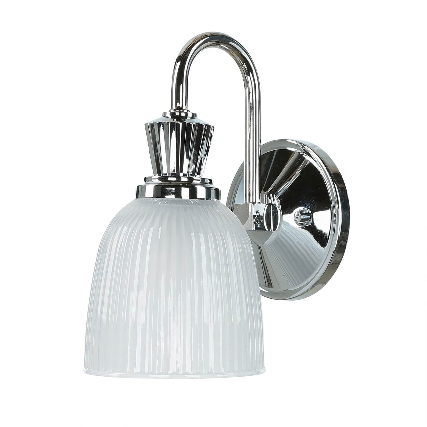 Stilvolle Badleuchte mit LED IP44 Riffelglas COSTILLA Leuchte