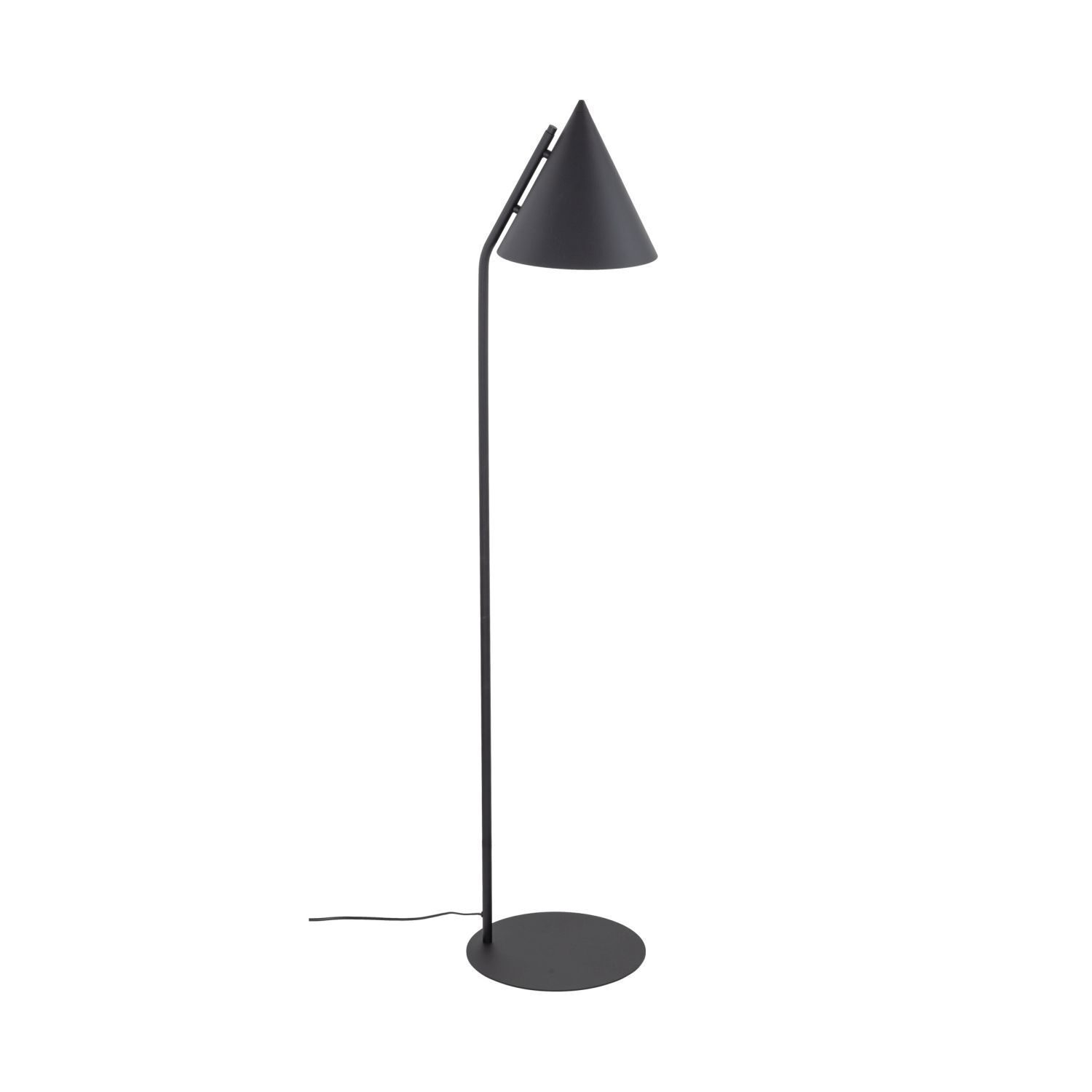 Lampadaire Noir Métal 145 cm petit E27 Rétro CODY