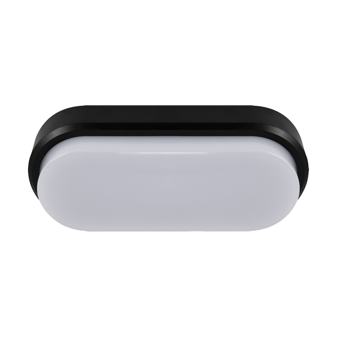 Lampe de plafonnier extérieur LED noir blanc IP65 4100 K ovale