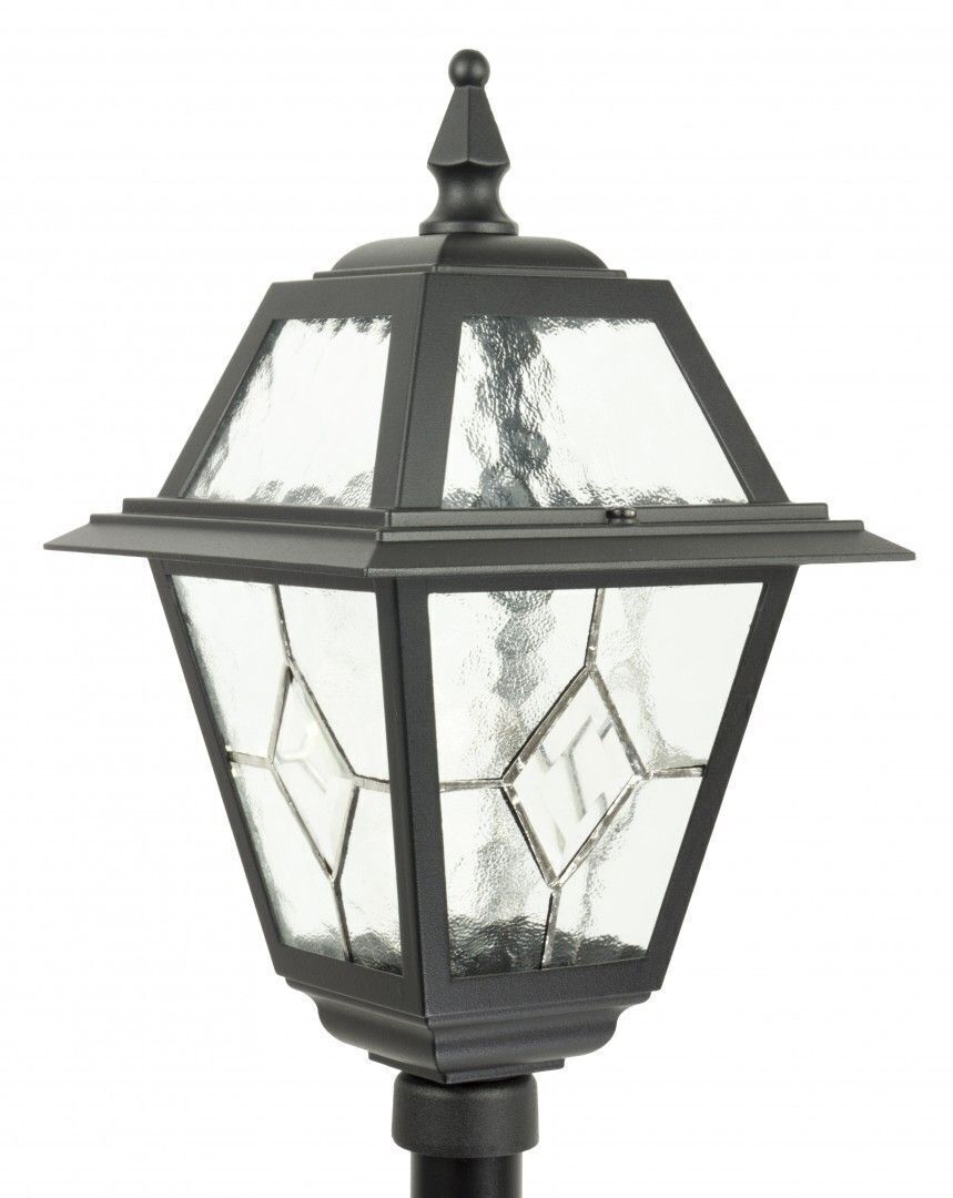 Rustikale Wegeleuchte MERKSEM 110cm IP43 Aluminium Lampe, Lampenschirm