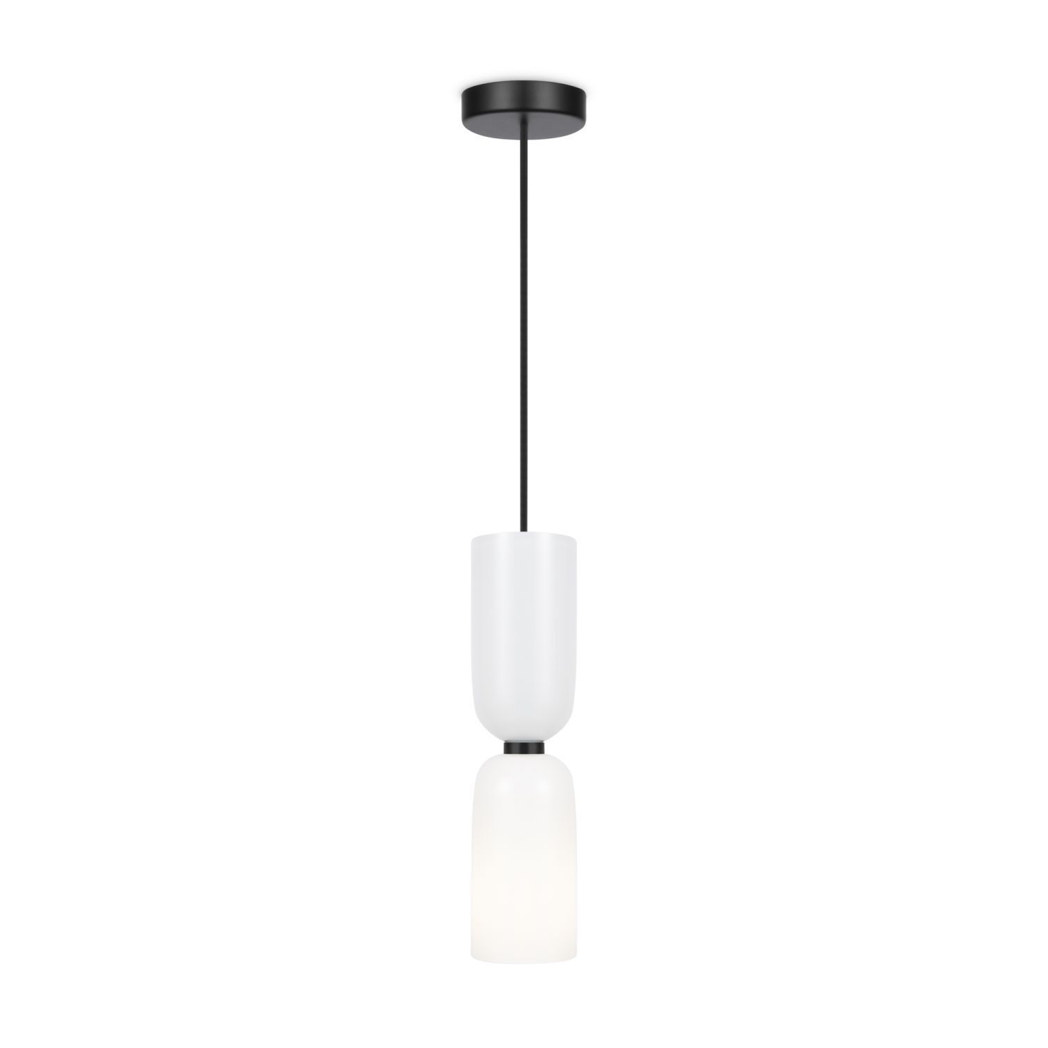 Suspension métal verre rond D : 8 cm H : max. 232 cm Lampe