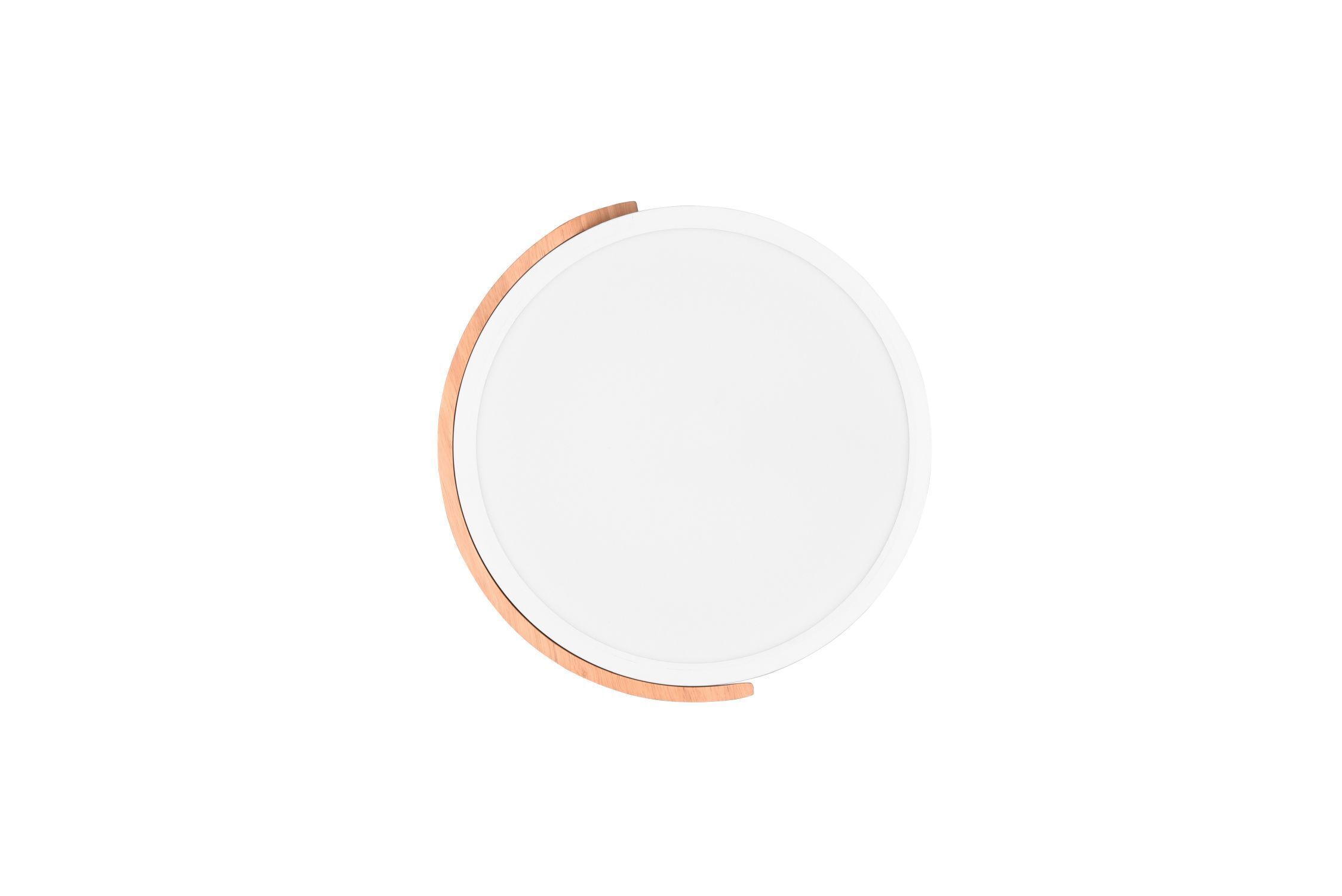 Blendarme LED Deckenlampe Holz rund Ø31,5 cm 20 W Weiß Teller, Töpferei