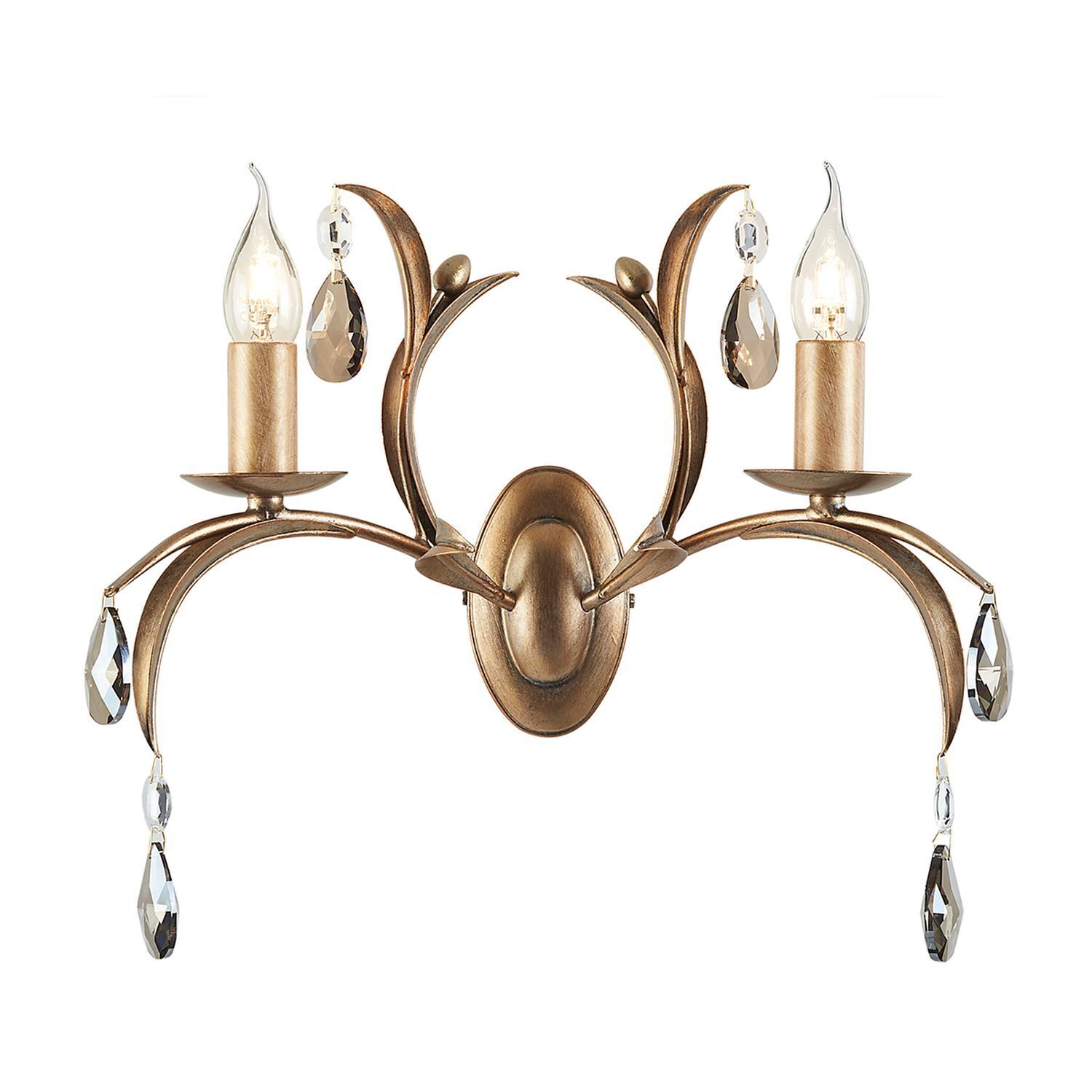 Wandleuchte CANDELA 10 Bronze B:44cm Vintage Lampe