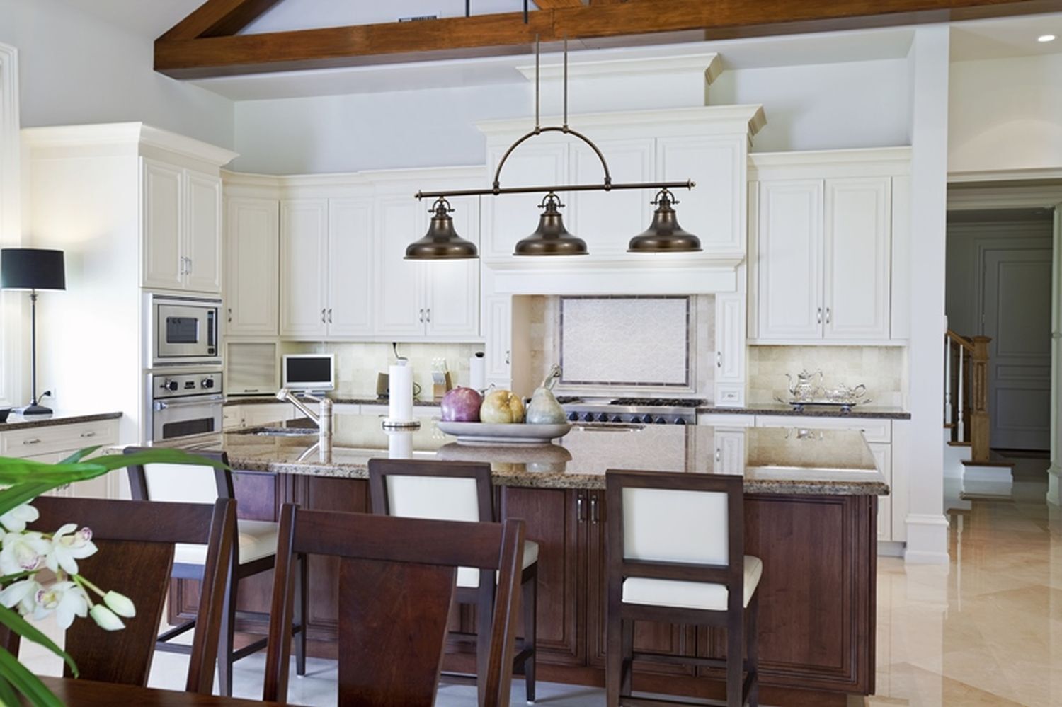 XXL Lampe suspendue RURAL en bronze Lampe 3xE27 Drinnen, Küche, Innenarchitektur, Kücheninsel