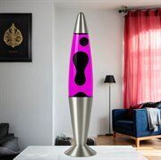 Lampe à Lave Féminine Rose Violet foncé Cire JENNY