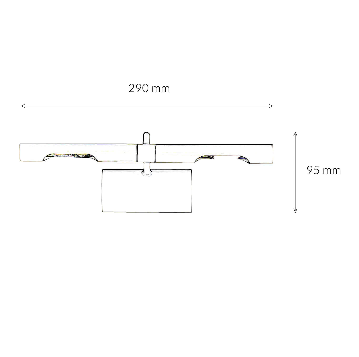 Bilderleuchte Weiß 2x G9 Metall Wand Wohnzimmer