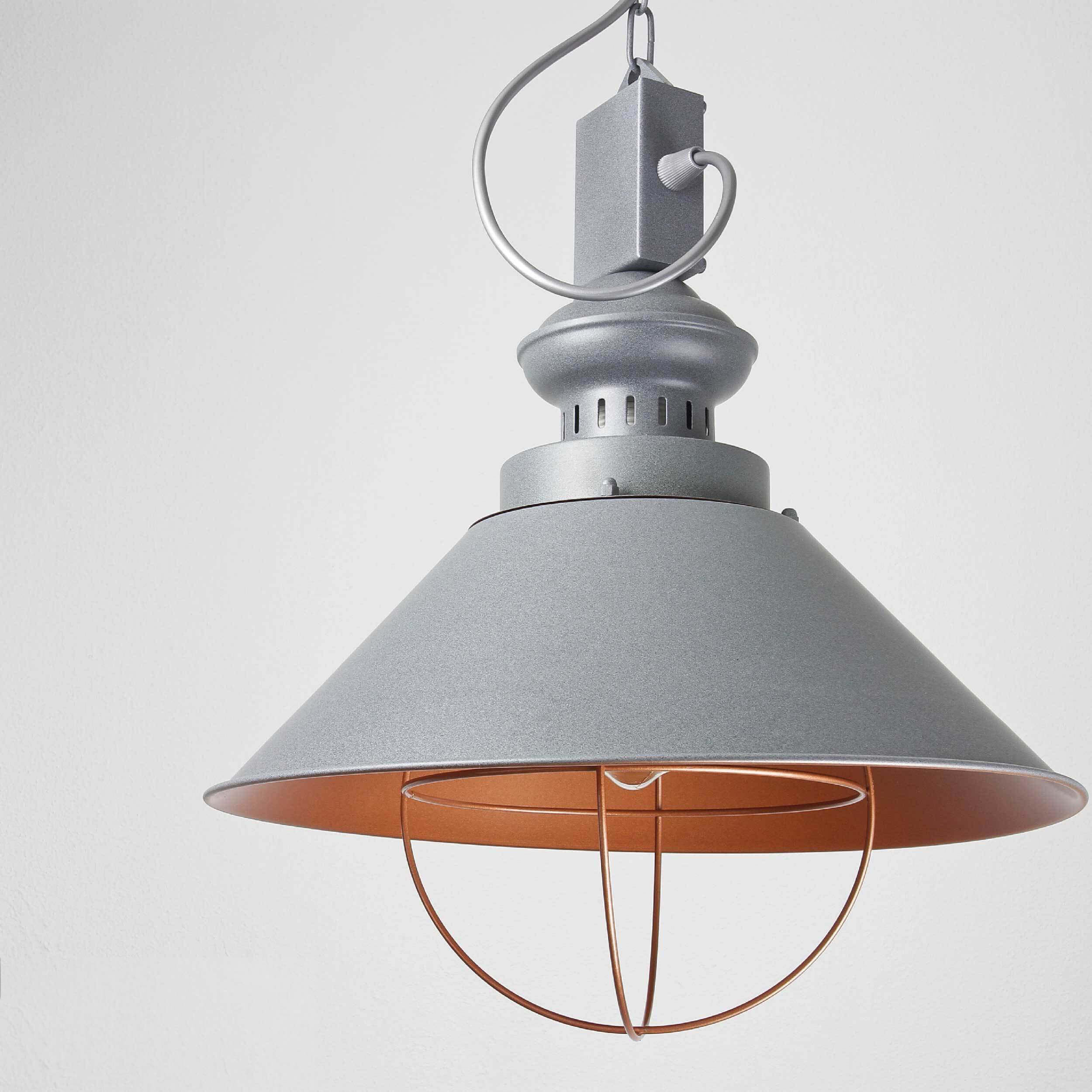 Suspension design industriel table à manger en gris cuivre Lampe, Lampenschirm