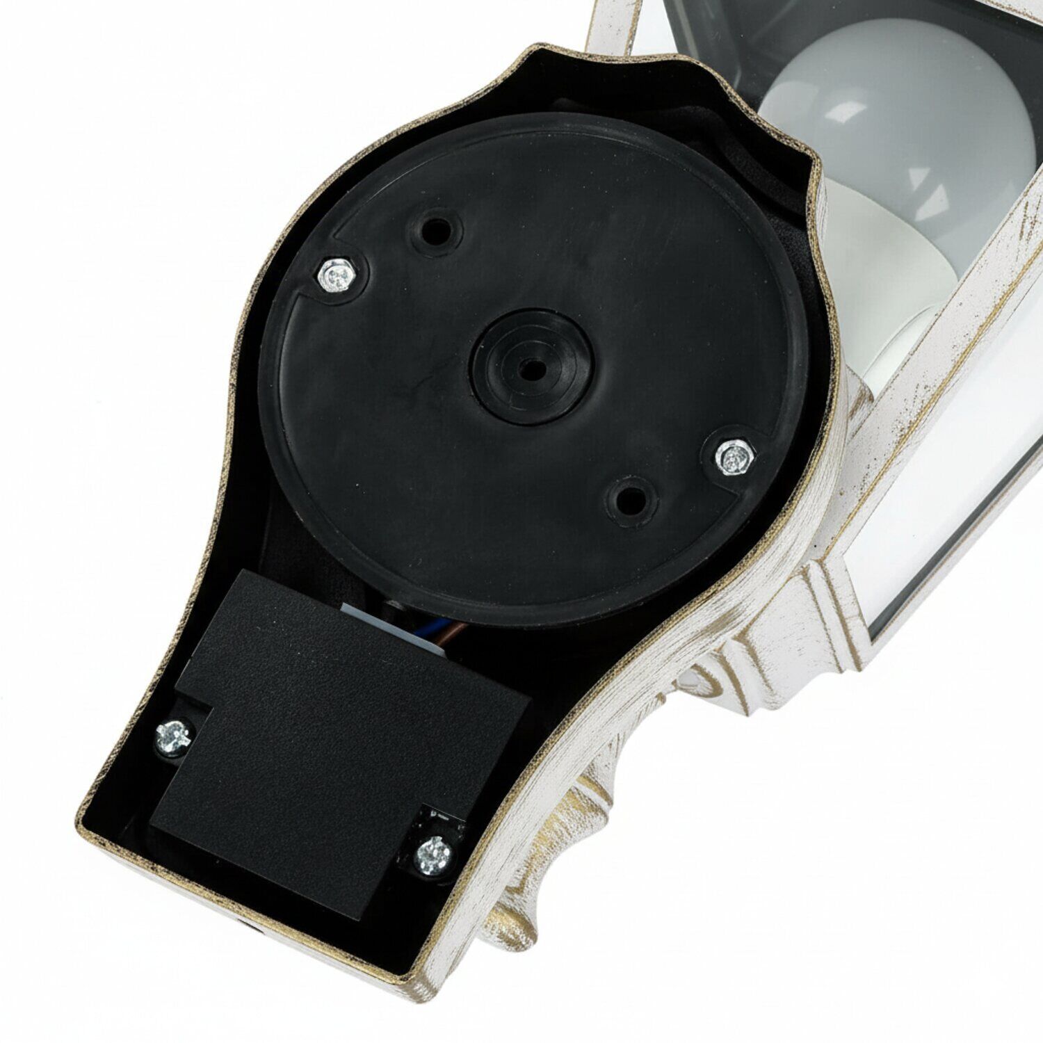 Außenleuchte mit Bewegungsmelder Sensor TIROL Weiß Gold Computerausrüstung, Elektronik, Hardware