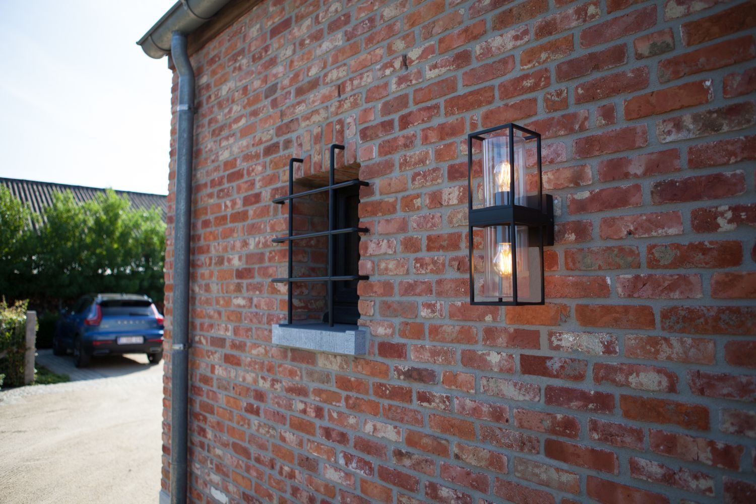 Außenleuchte Wand Anthrazit IP44 eckig Modern ELLAYINA Backstein, Gebäude, Mauer, Stadt, Straße