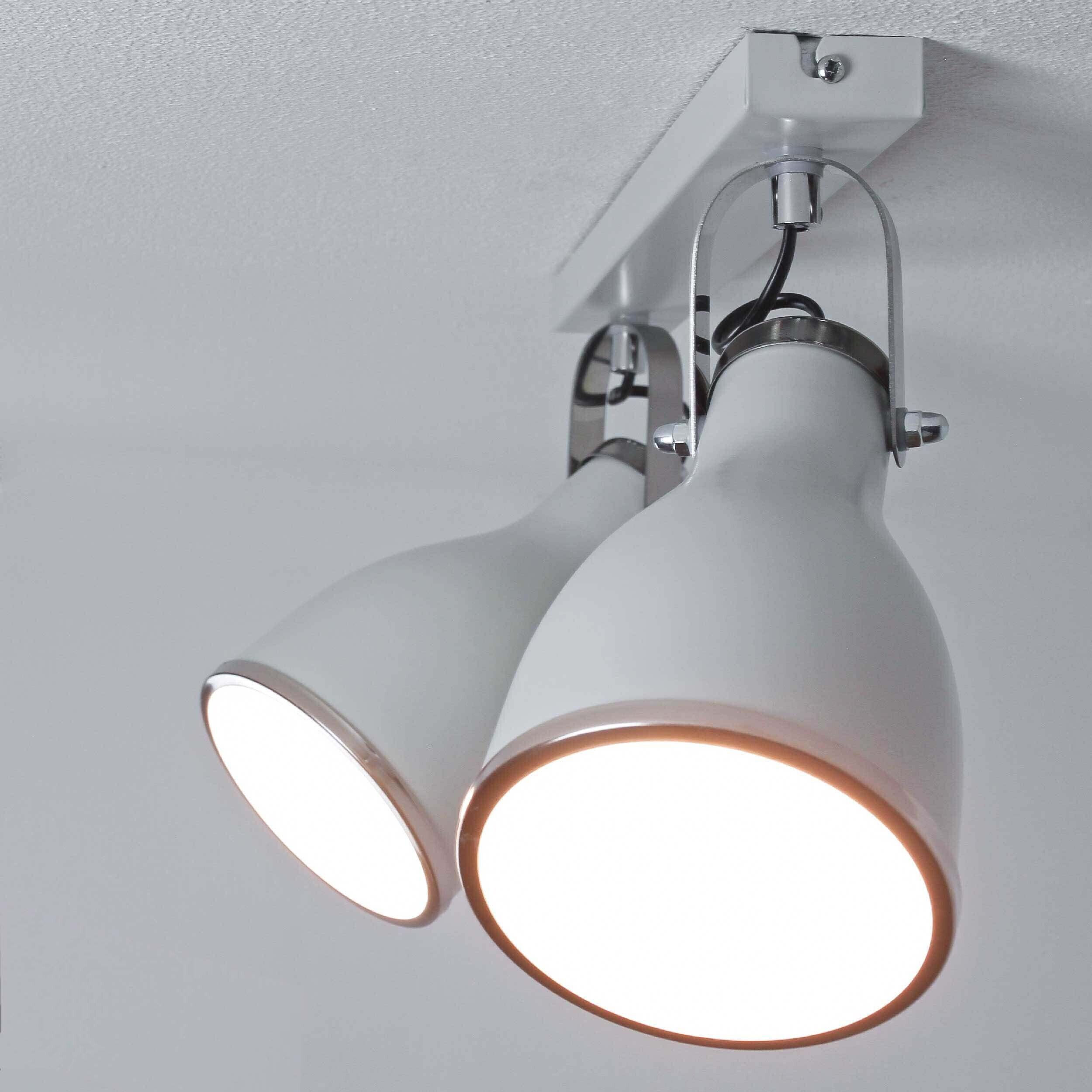 Spotstrahler BJORN GREY in Grau 2-flmg Leuchte, Deckenleuchte, Beleuchtung, Duscharmatur, Lampe