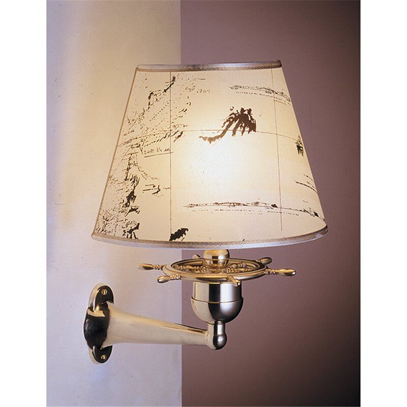 Applique murale noble Antique Maritim en laiton VELIERO