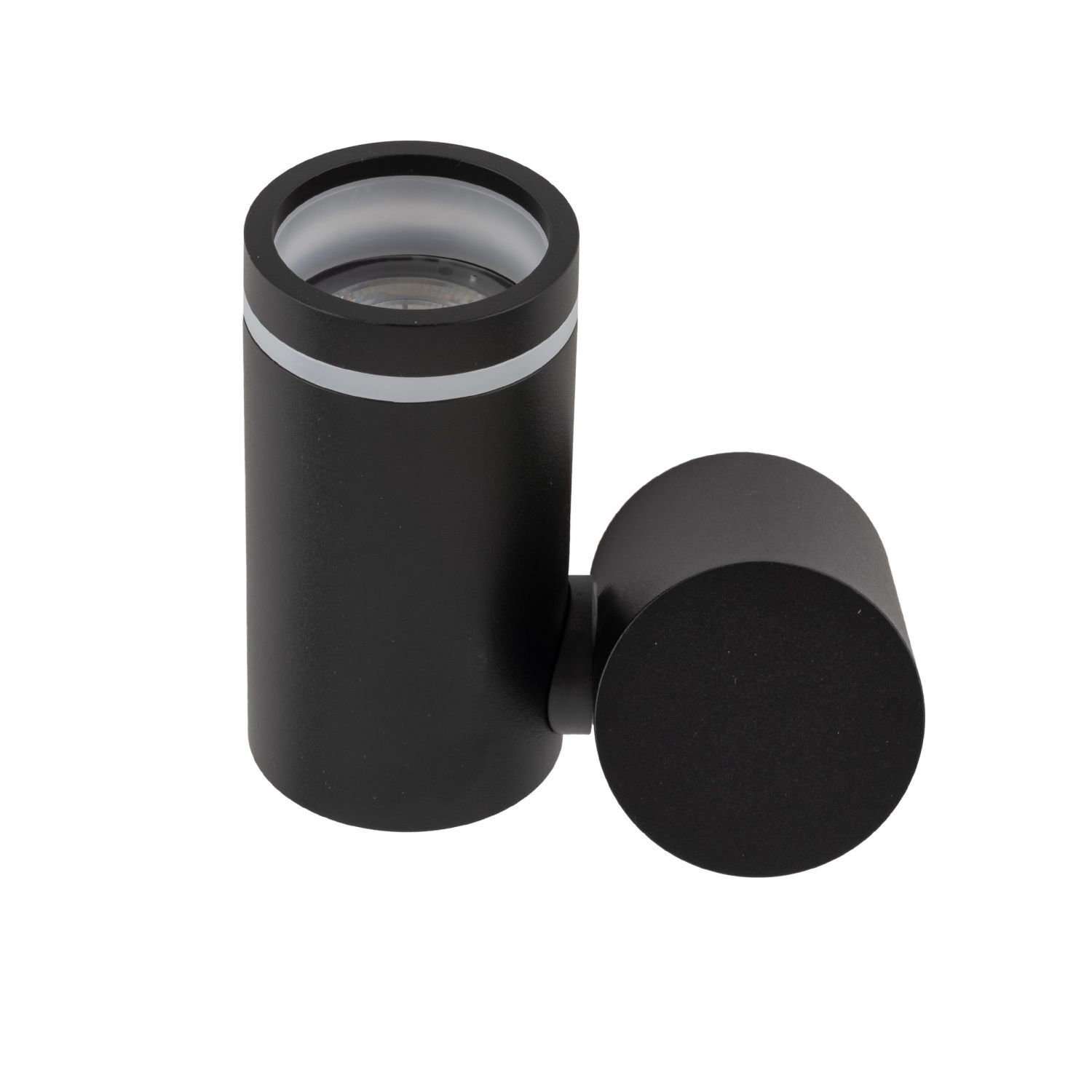 Wandspot Schwarz H: max. 13,5 cm GU10 Metall CARSON Elektronik, Zylinder