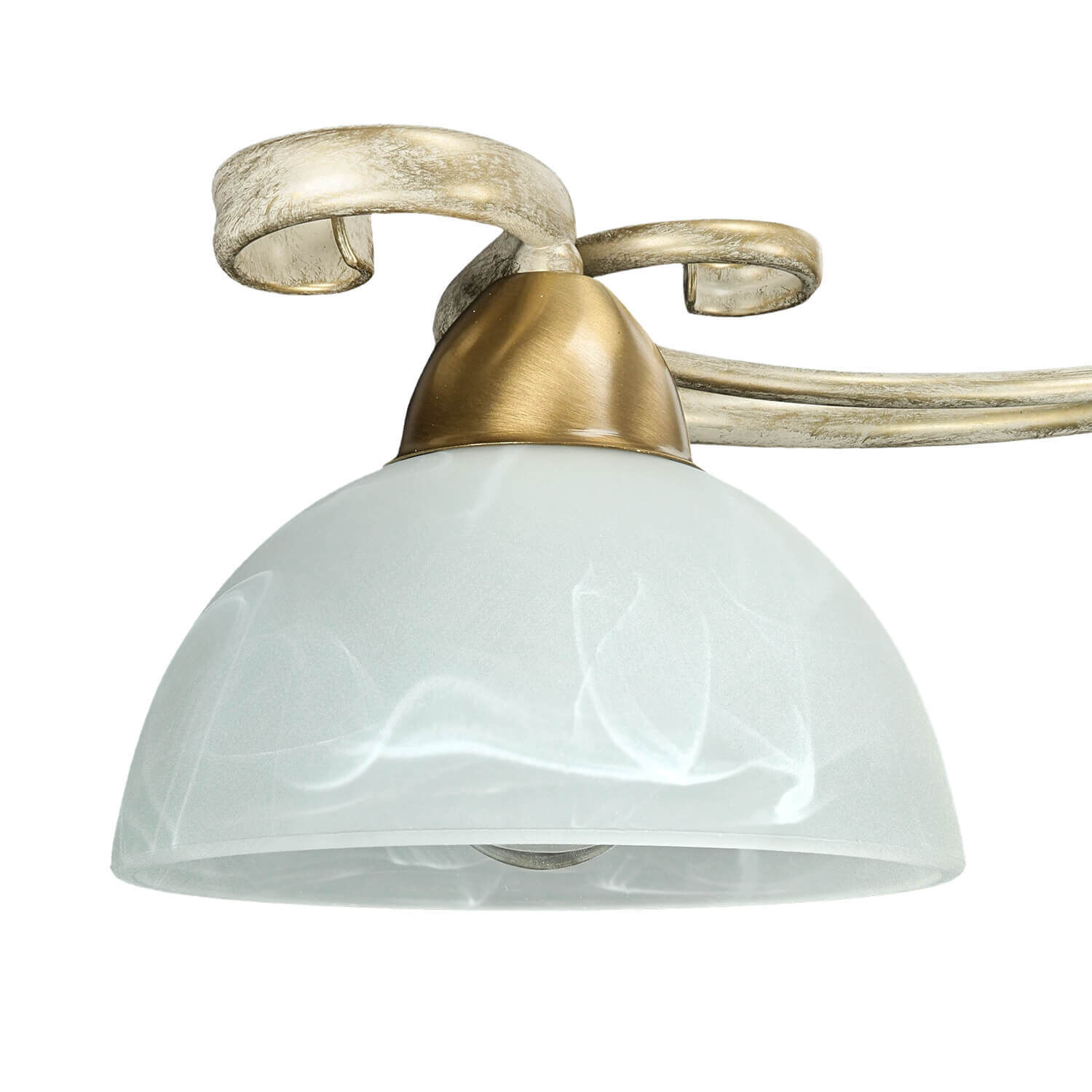 Deckenleuchte AURORA WHITE in Shabby Weiß 2-flmg Leuchte, Gerät, Deckenventilator, Elektrisches Gerät