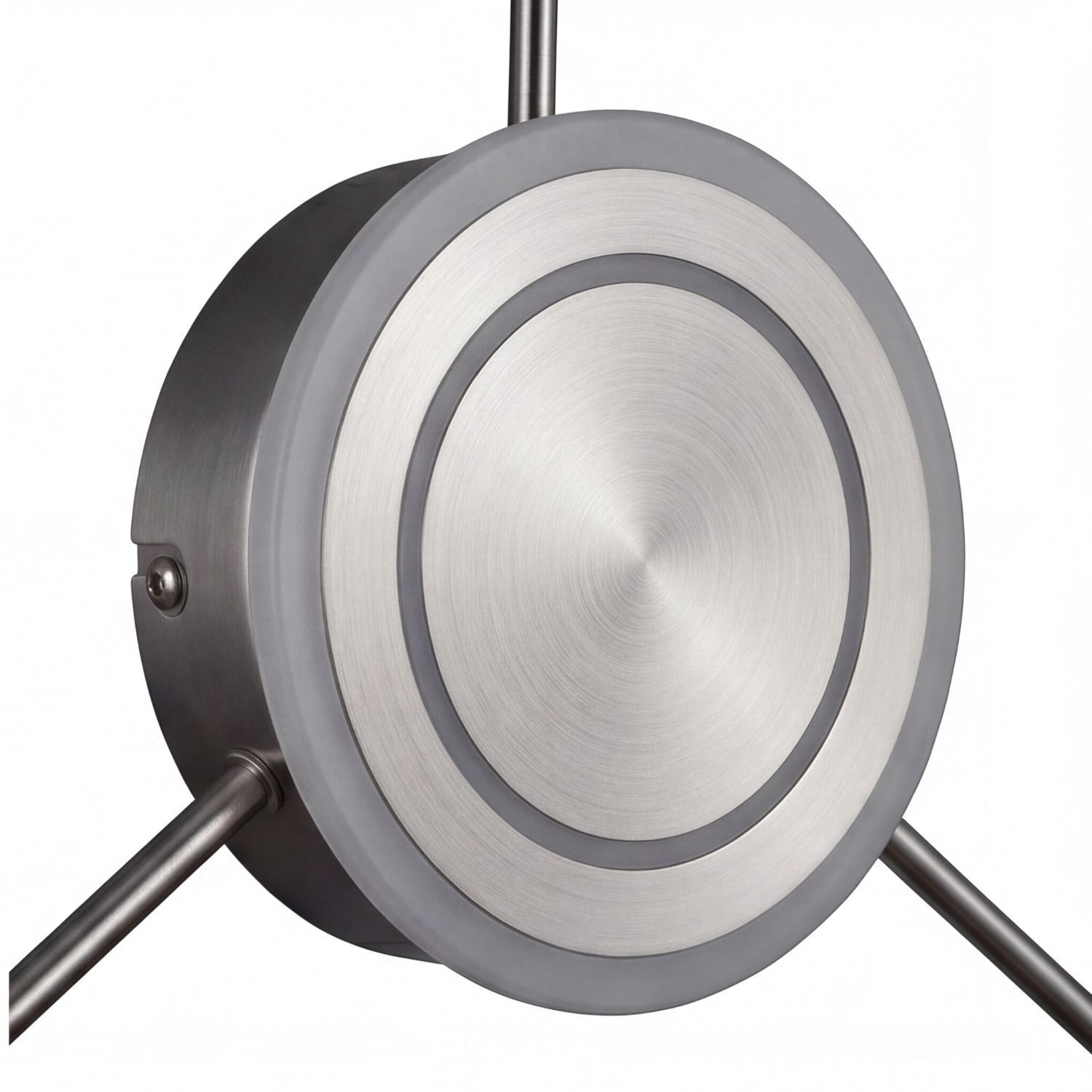 LED Wandlampe indirekt dimmbar in Nickel H:53 cm 3000K LED, Hanglamp, Rund, Metall, Grau