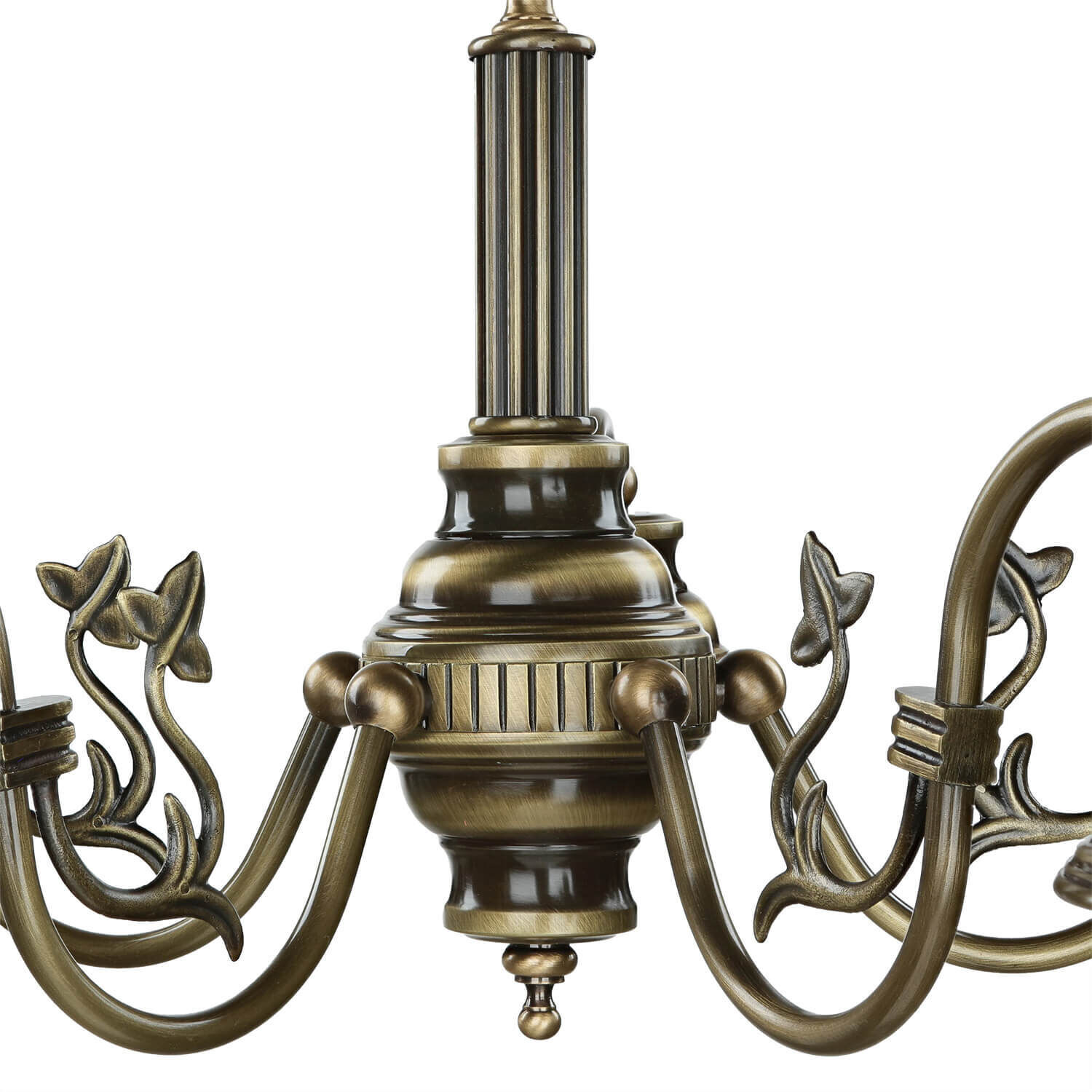 Deckenleuchte MARLOW Messing antik Ø70cm Esstisch Leuchter, Lampe, Bronze