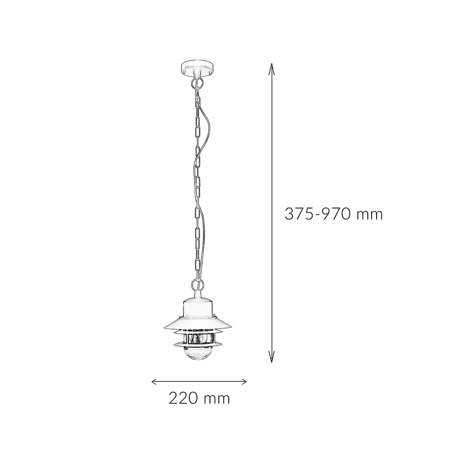 Lampe d'extérieur IP44 E27 noir verre inox Maritim Lampe