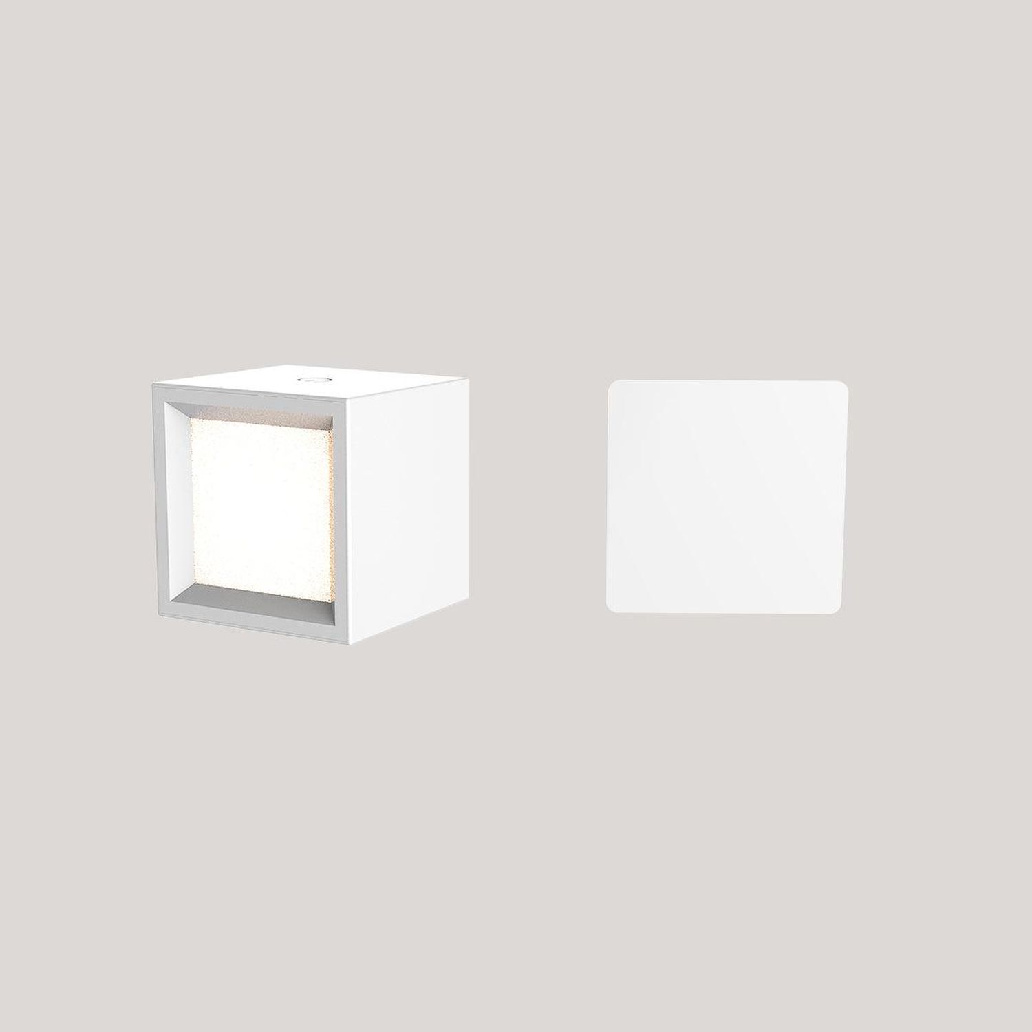 LED Wandleuchte kabellos Touch Dimmer Weiß B: 7,5 cm Akku Deckenleuchte, Leuchte
