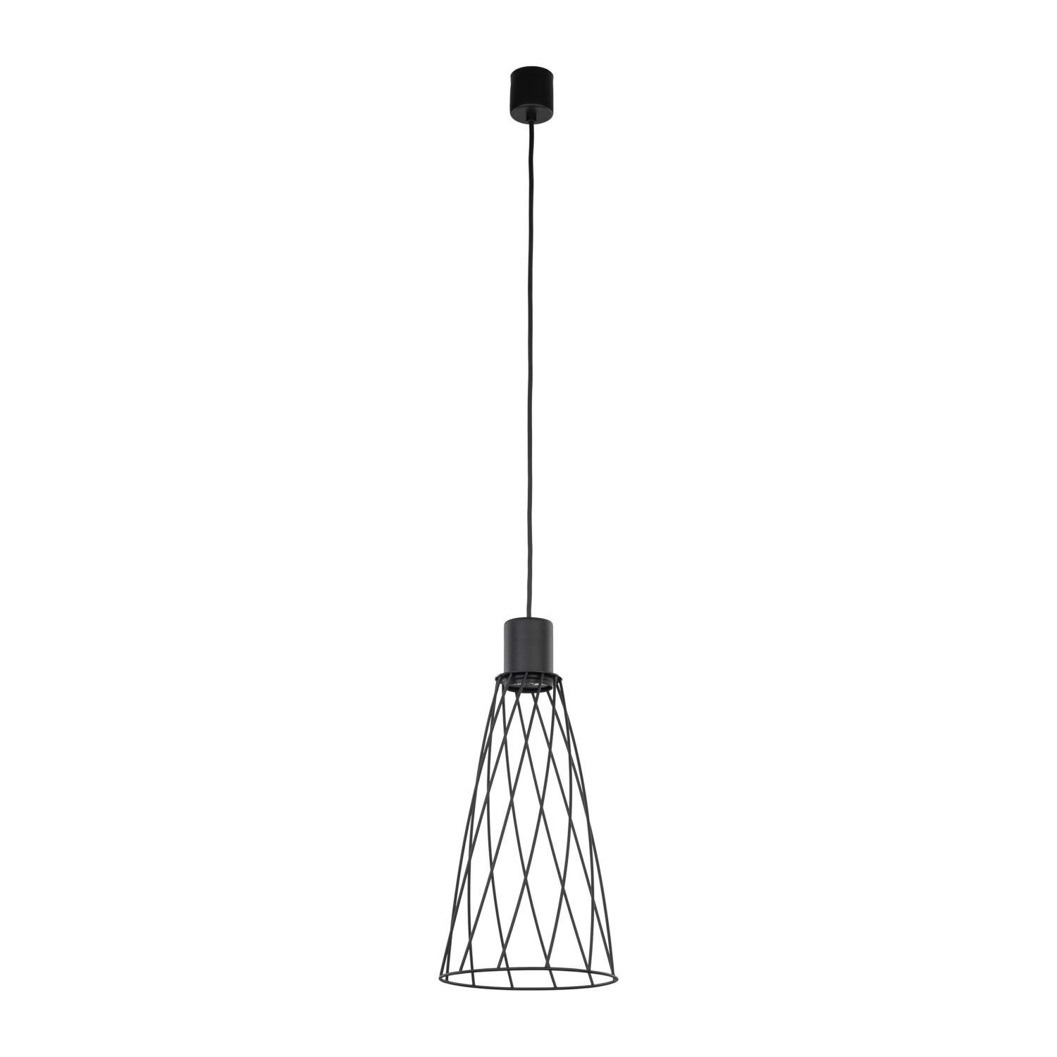 Lampe à suspendre métal Ø 19 cm H : max. 180 cm Noir GU10