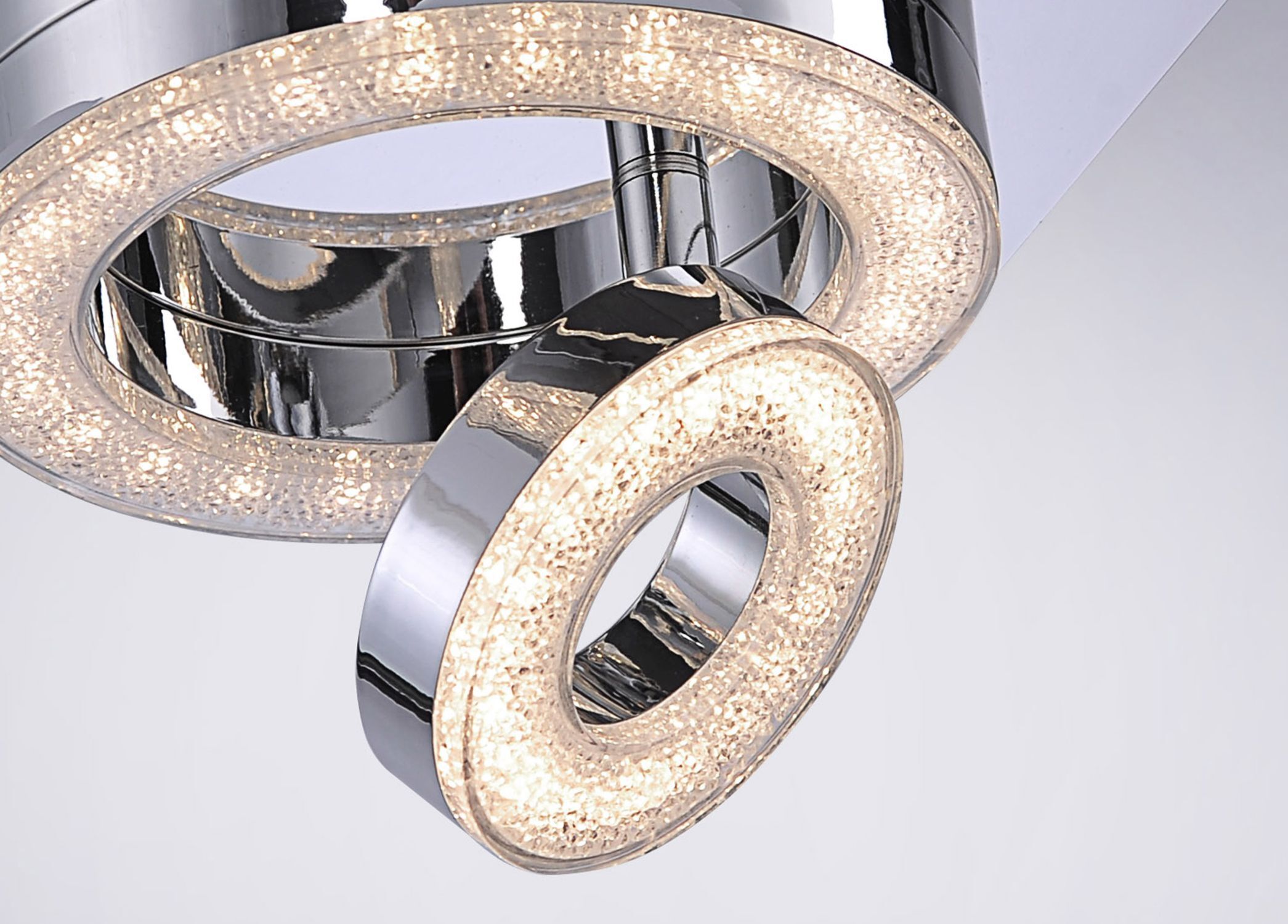 LED Deckenstrahler Metall drehbar 3000 K 600 lm Chrom Band, Deckenleuchte