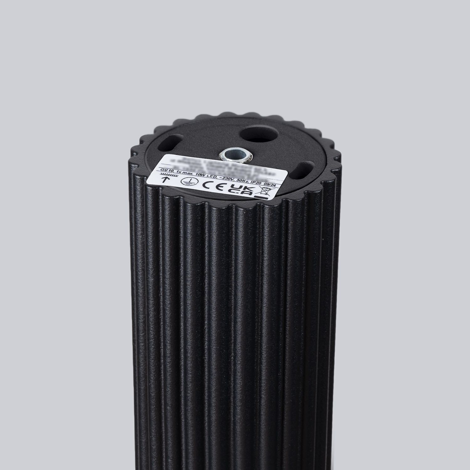 Deckenlampe Aufputz Ø 6,5 cm H: 20 cm Schwarz GU10 Aluminium