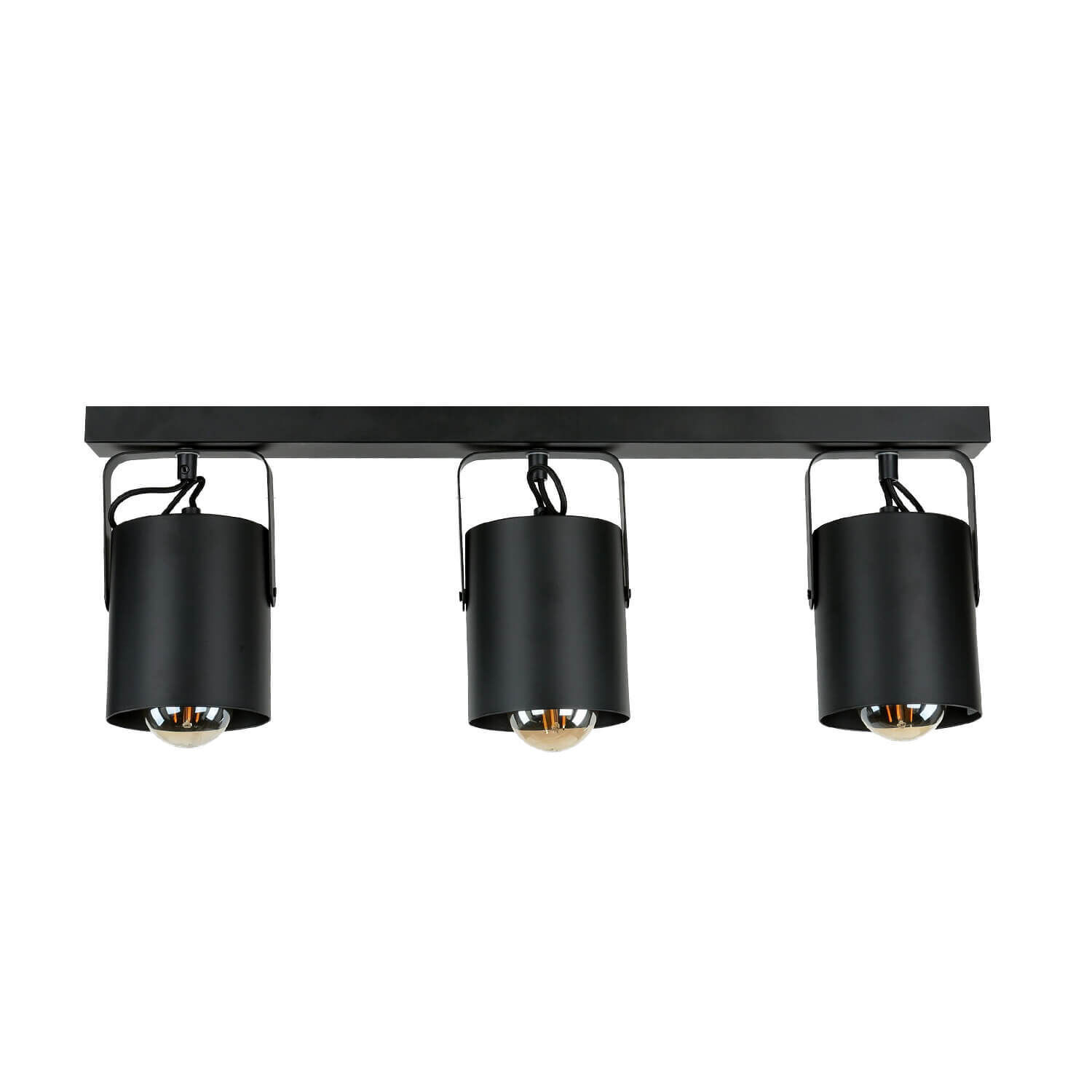 Deckenstrahler Schwarz 3 flmg E27 Beleuchtung