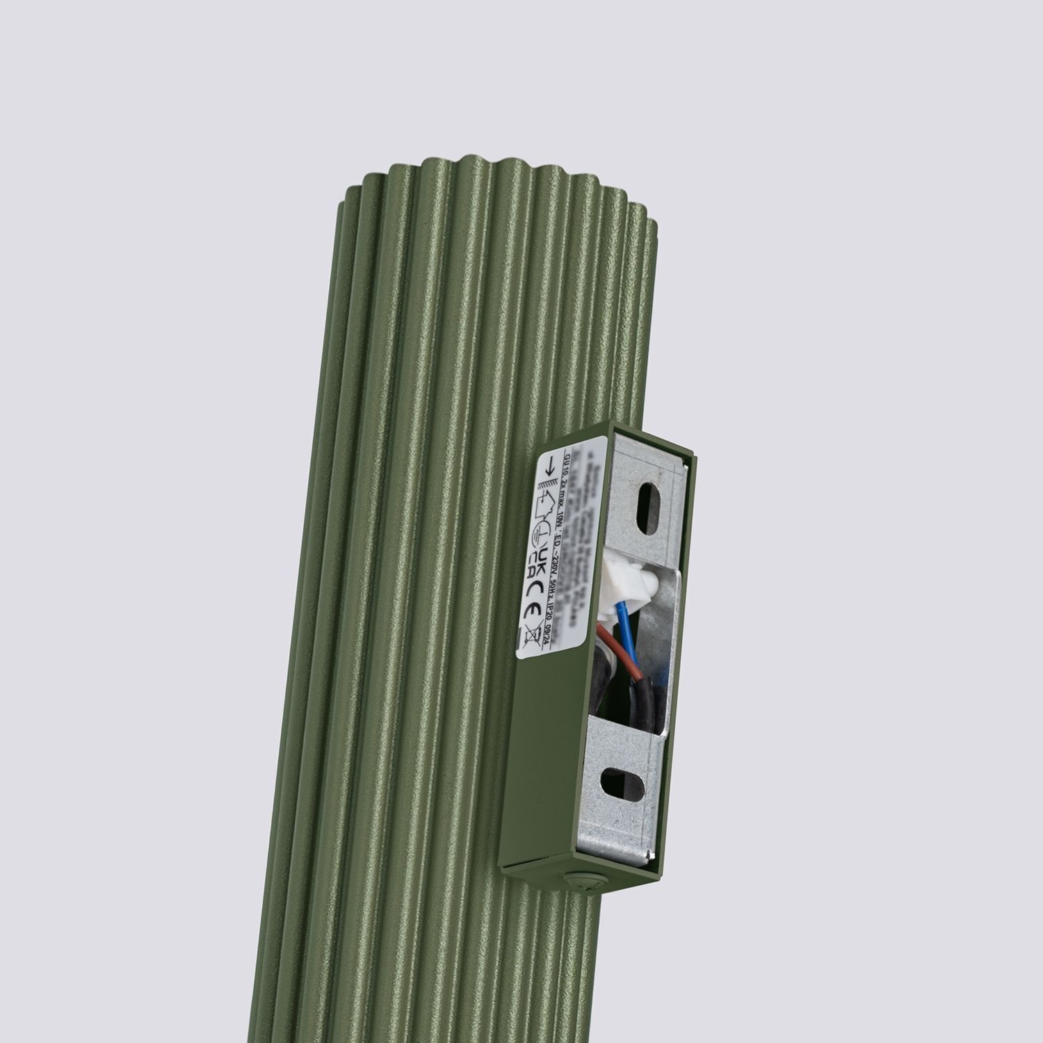 Applique intérieure petite H : 20 cm Vert GU10 2 flammes Up Down