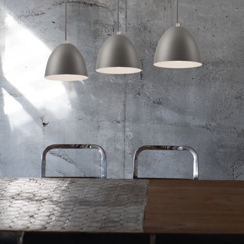 Suspension Argent Métal 3-flmg Rétro Table de salle à manger Beleuchtung, Lampe