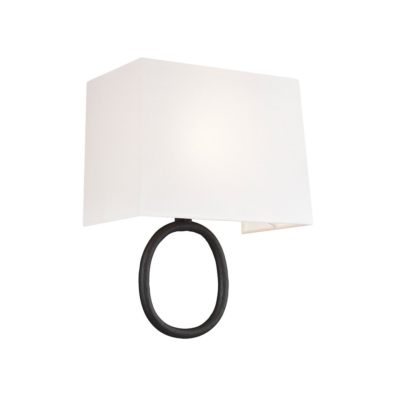 Applique murale Blanc Aspect rouille E27 Tissu Métal Moderne Lampe