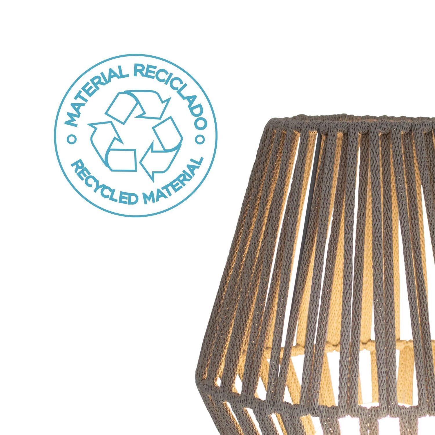 Lampe, Lampenschirm, Symbol für Recycling, Symbol