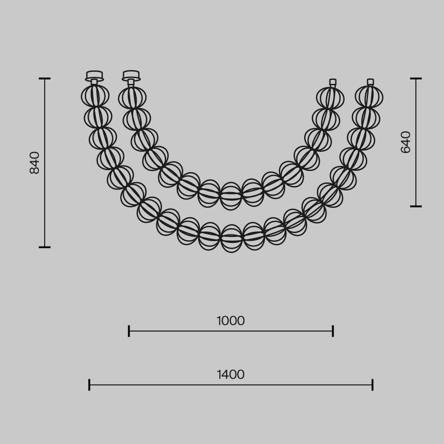 Pendelleuchte LED Metall H: max. 84 cm in Gold länglich Zubehor, Schmuck, Halskette, Perle, Halskette mit Perlen