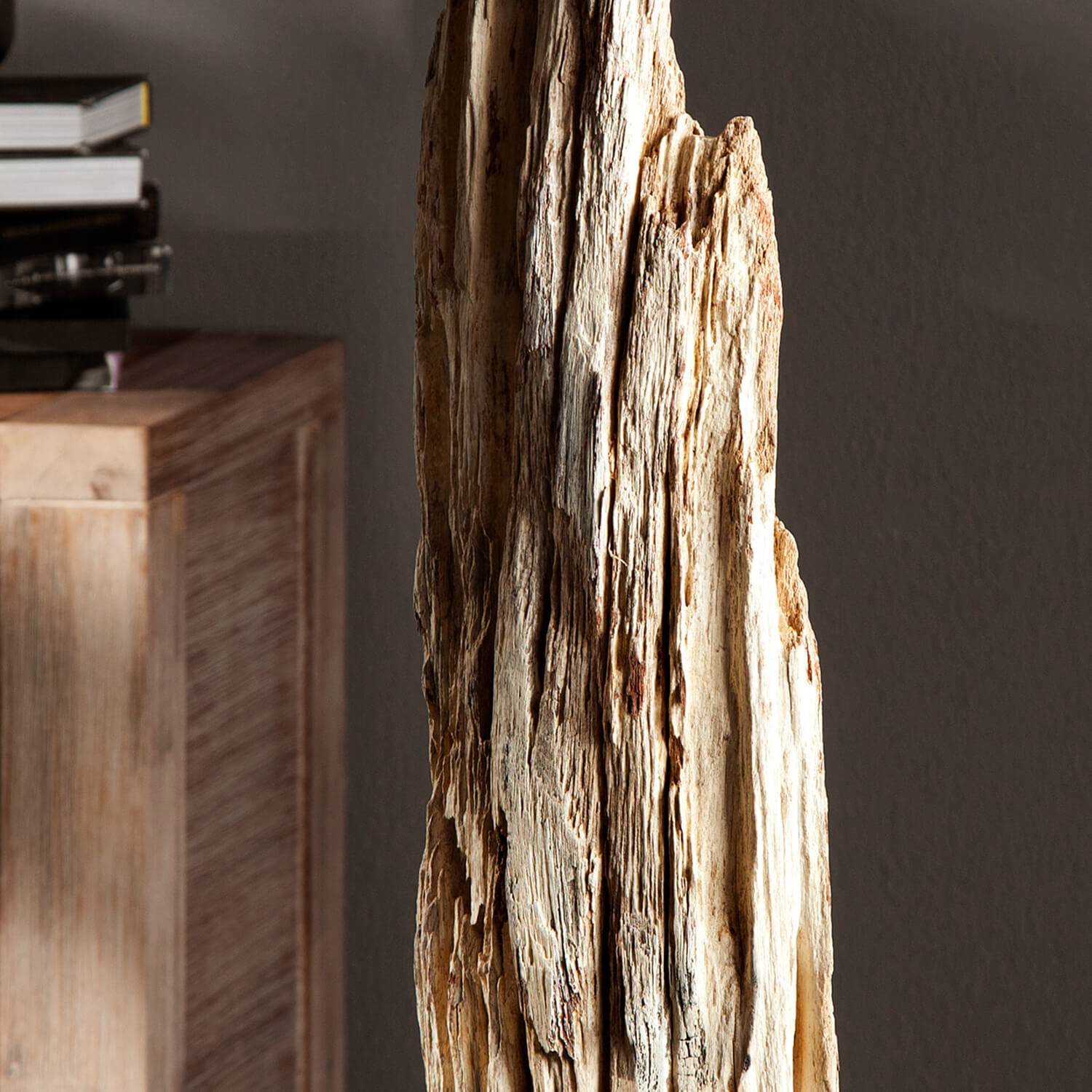 Lampadaire 175cm Moderne individuel bois flotté Holz, Pflanze, Baum, Treibholz